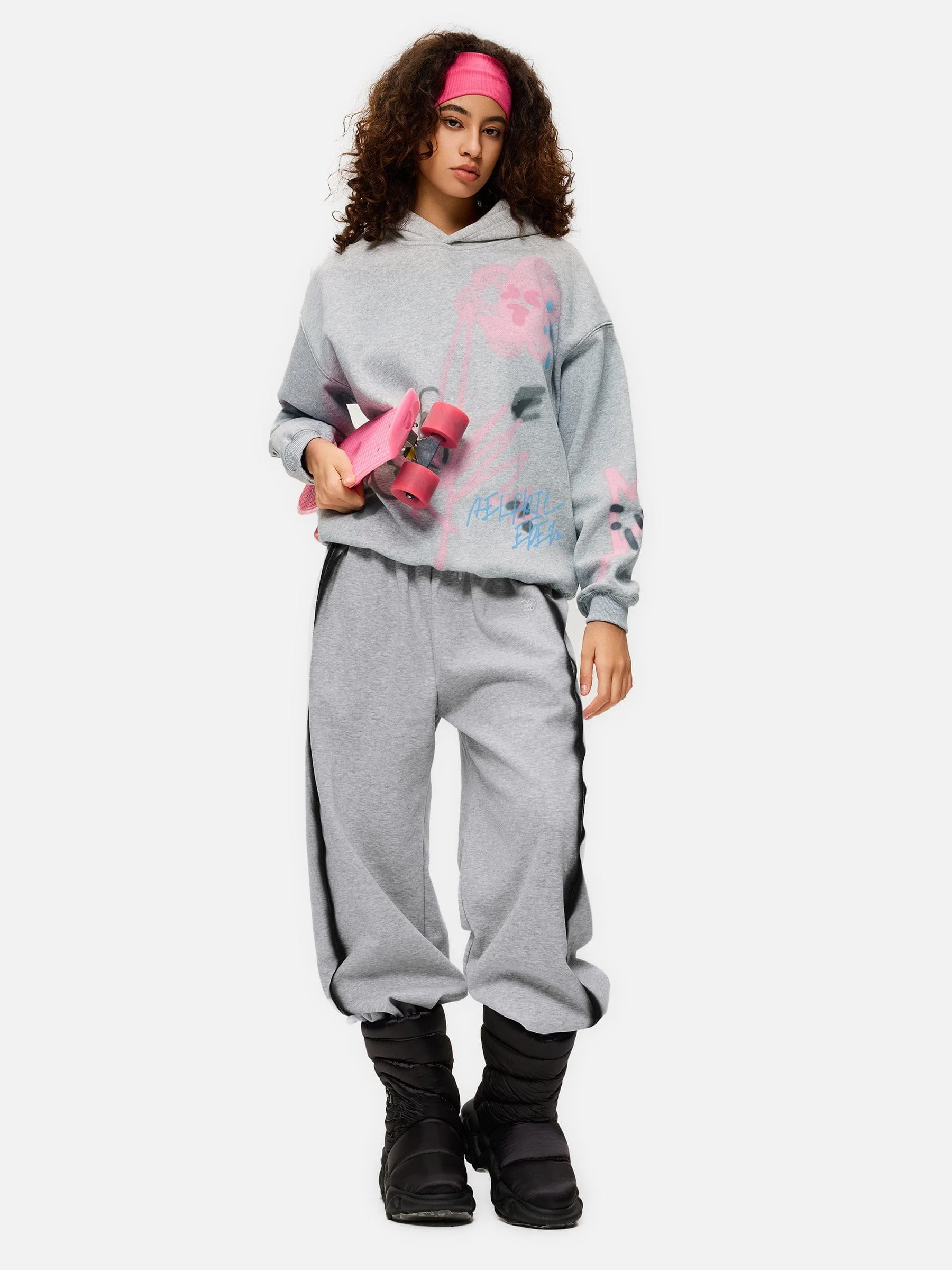 Aelfric Eden Graffiti Heart Baggy Sweatpants