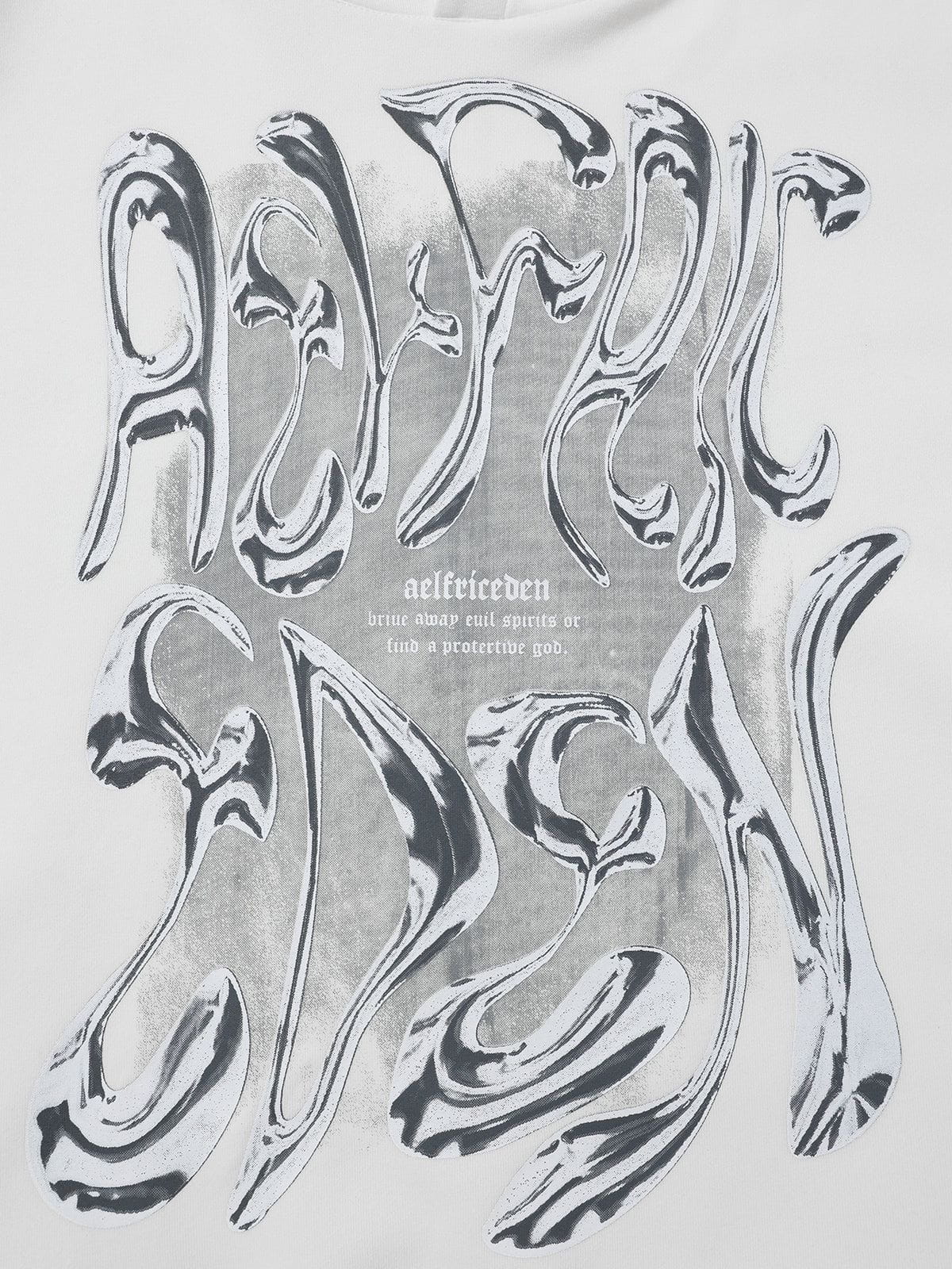 Aelfric Eden Futuristic Liquid Metal Hoodie