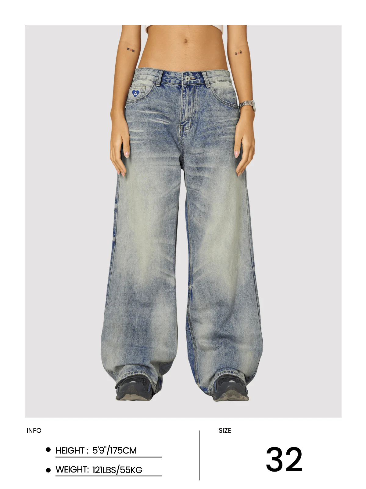 Aelfric Eden Fade Baggy Jeans
