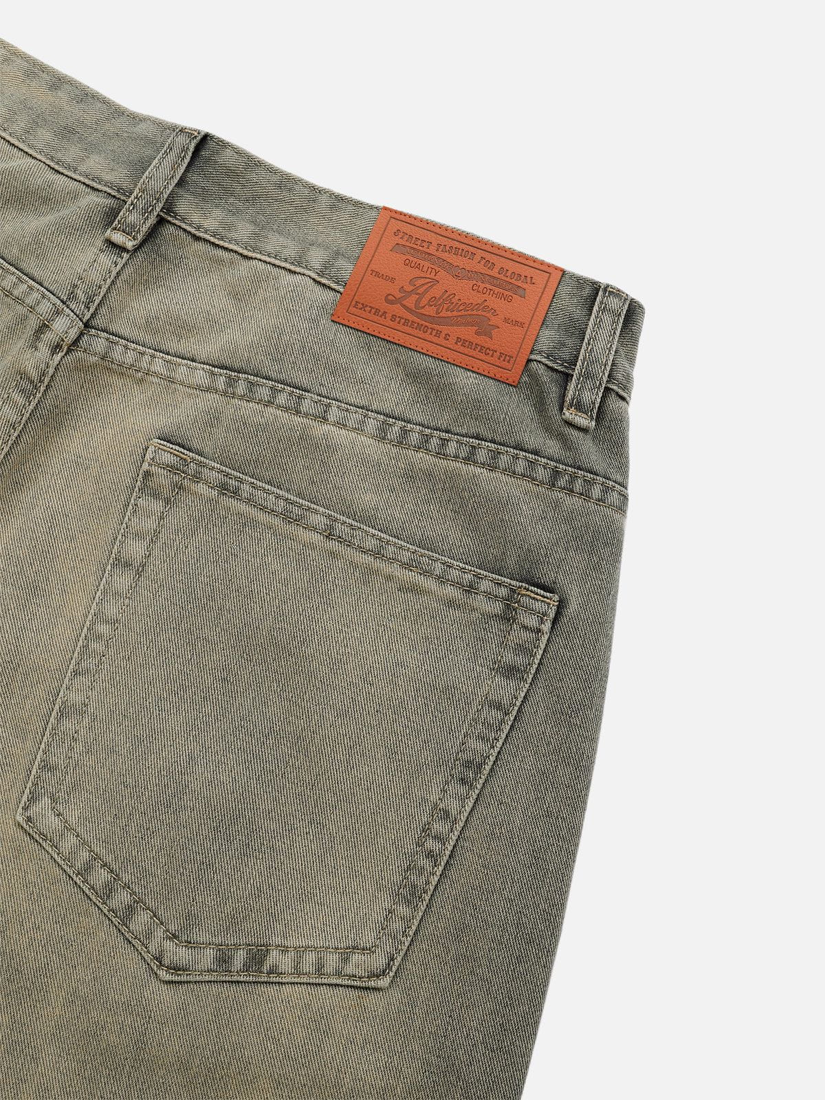 Aelfric Eden Baggy Mud Dyeing Jeans
