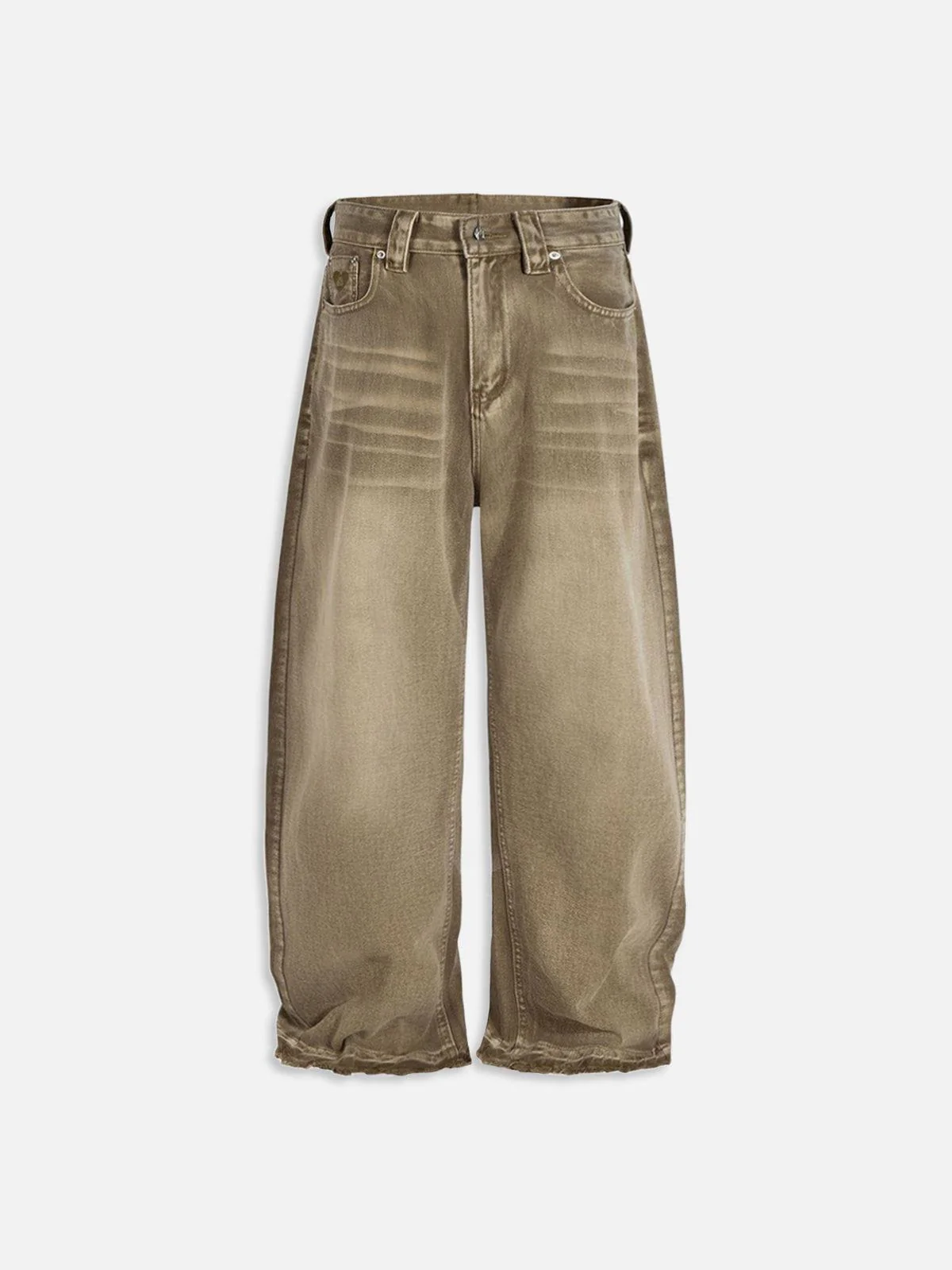 Aelfric Eden Baggy Brown Washed Jeans