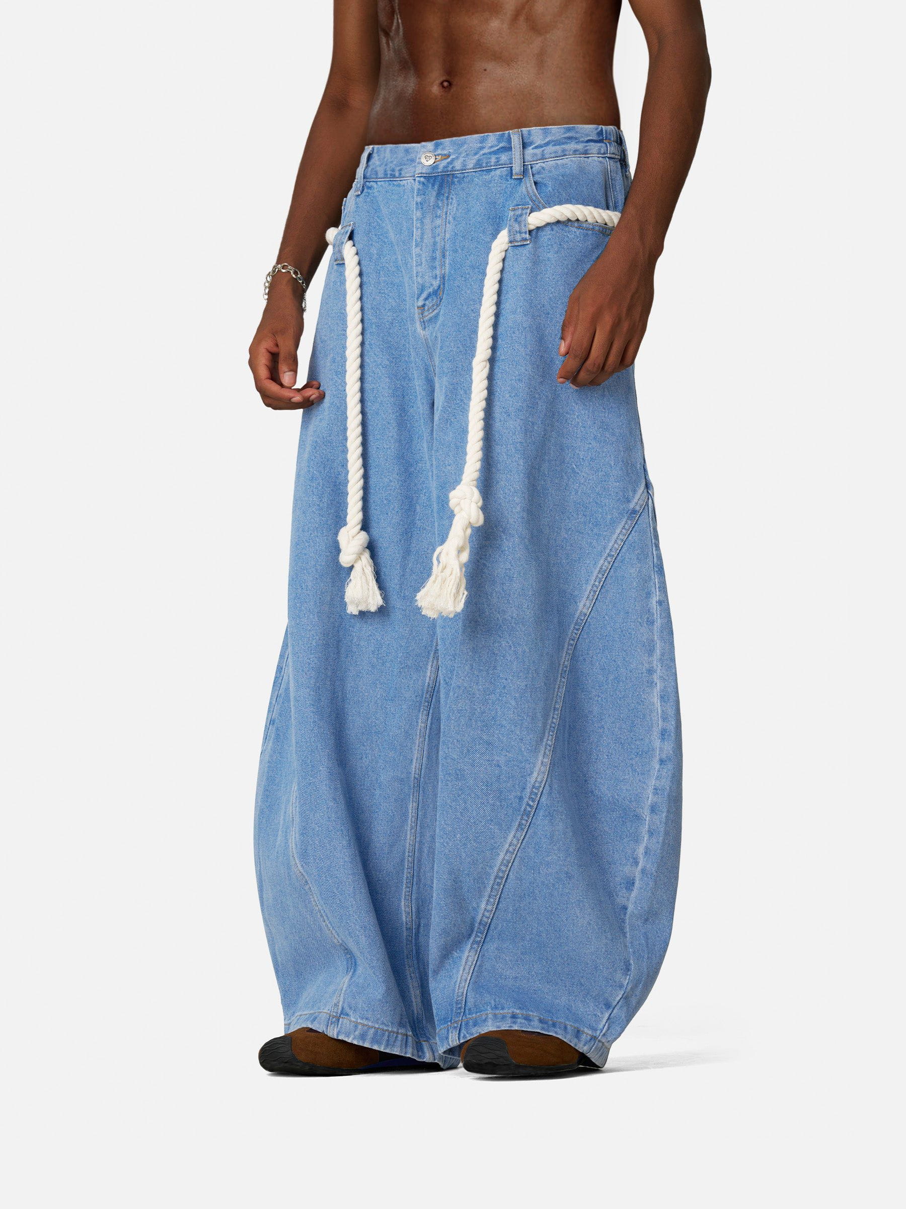 Aelfric Eden Super Baggy Drawstring Waist Jeans