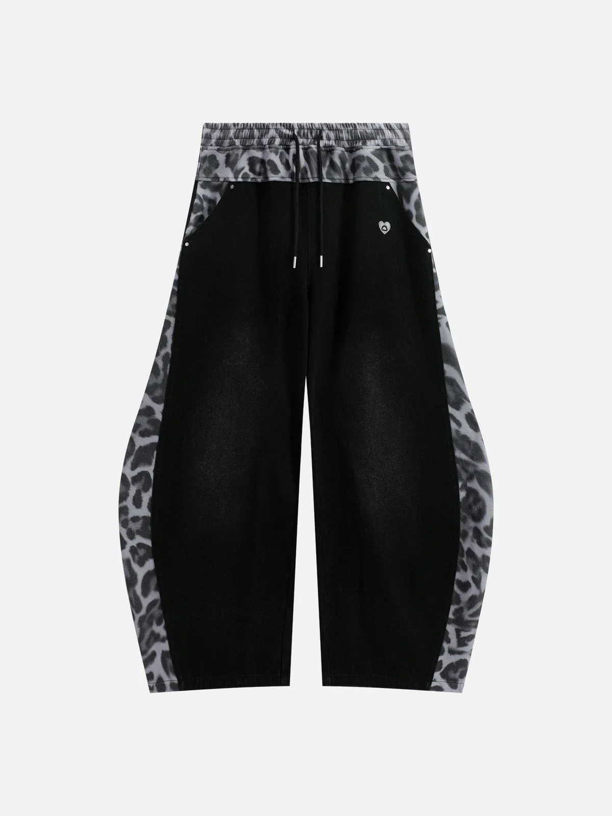 Aelfric Eden Leopard Super Baggy Barrel Jeans