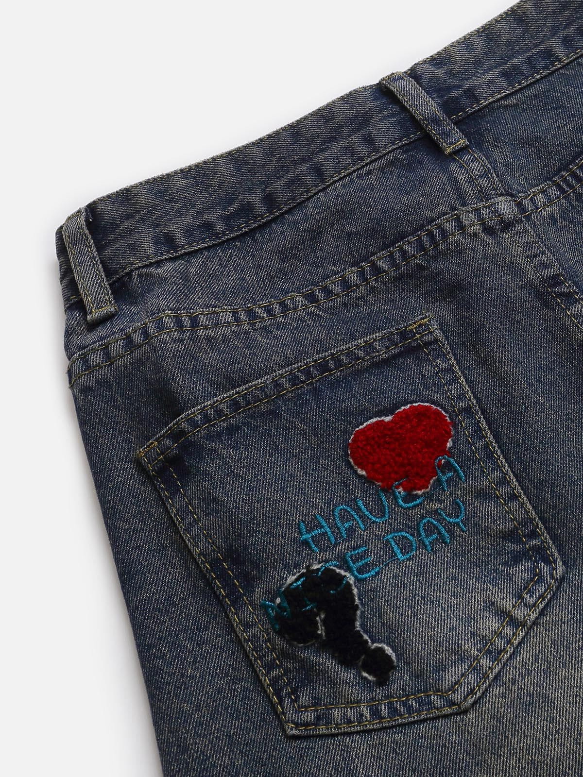 Aelfric Eden Dachshund Baggy Barrel Jeans