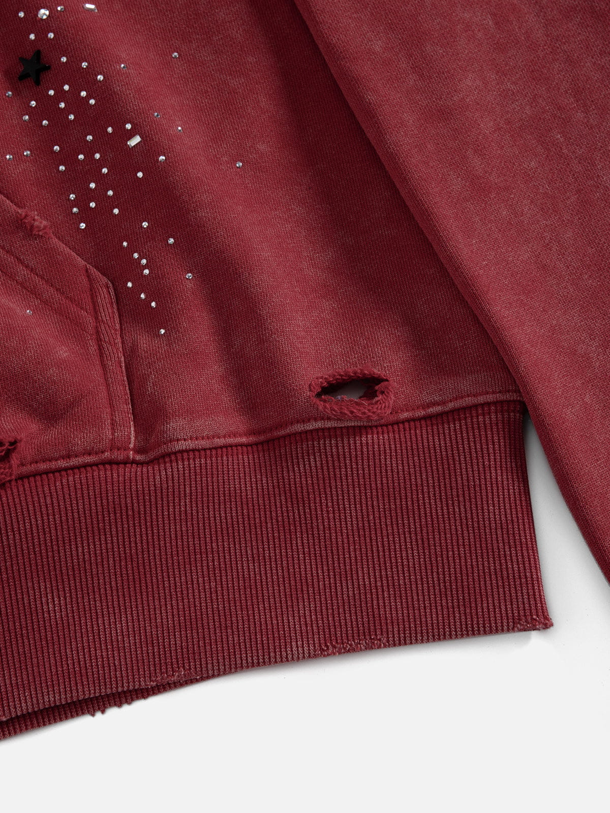 [Pre-Order] Aelfric Eden Rhinestone Boxy Zip Up V302 Hoodie