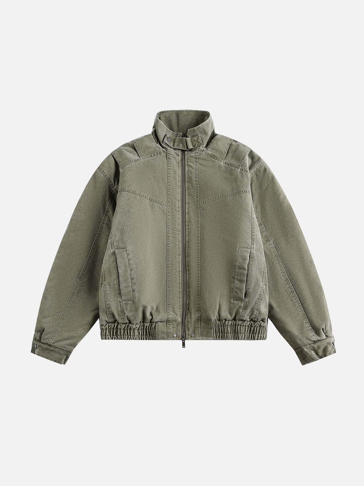 Aelfric Eden Stand Collar Denim Coat