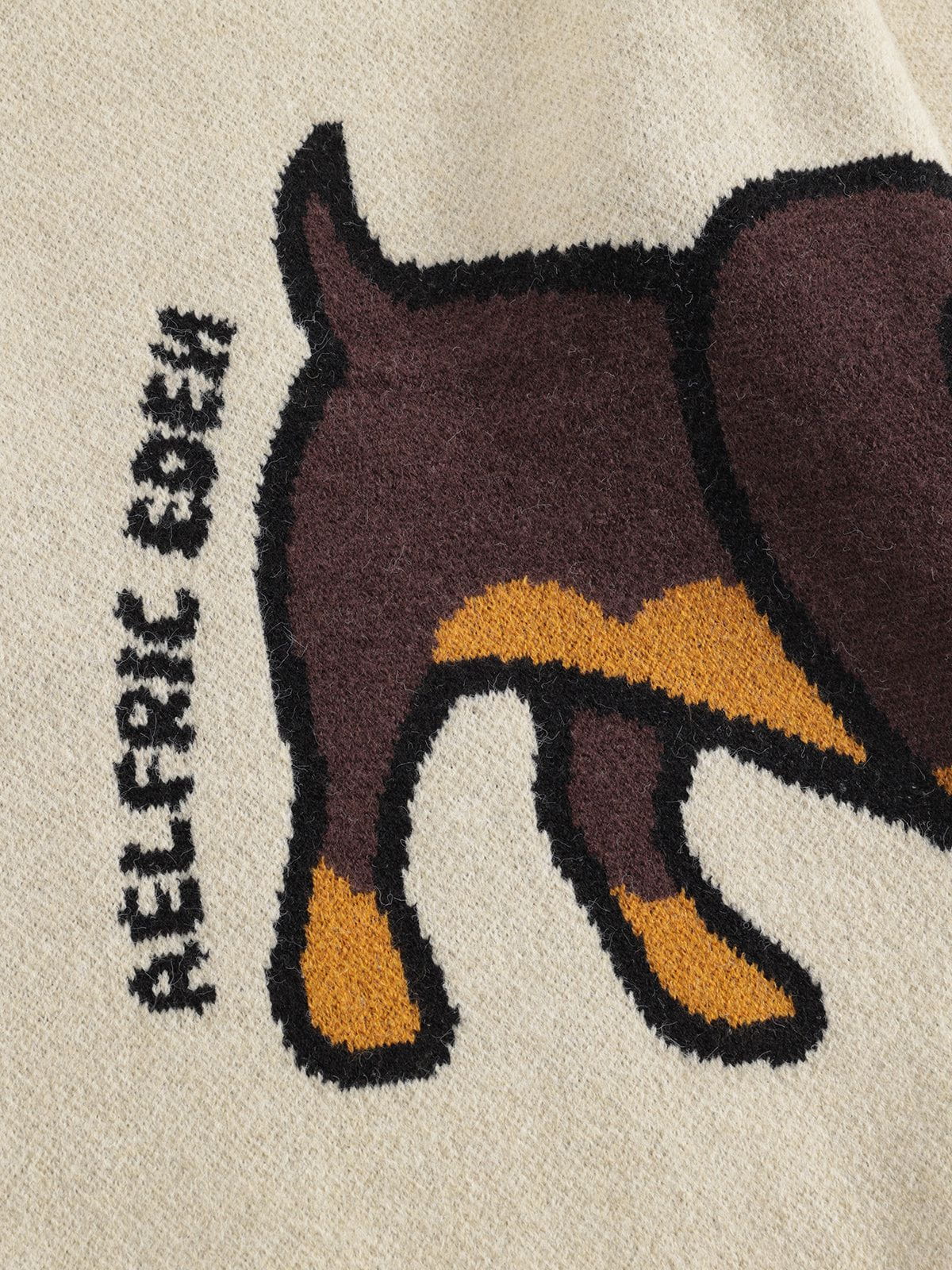 Aelfric Eden Hand Drawn Dachshund Jacquard Sweater