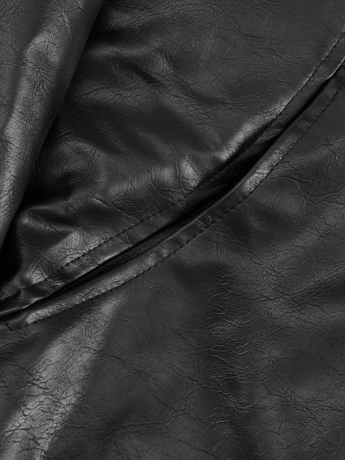 Aelfric Eden Faux Leather Fur Hooded Coat