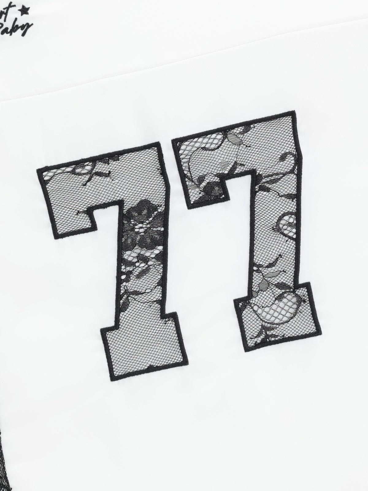 Aelfric Eden Lace Patchwork Off Shoulder Tee