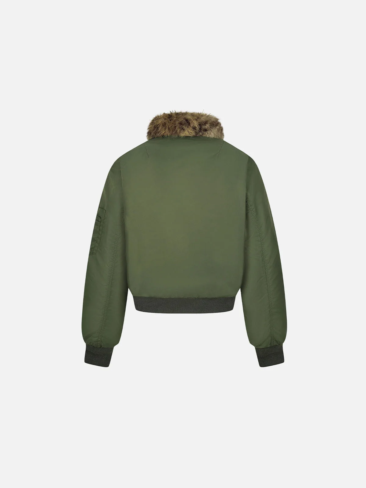 Aelfric Eden Leopard Faux Fur Collar Coat