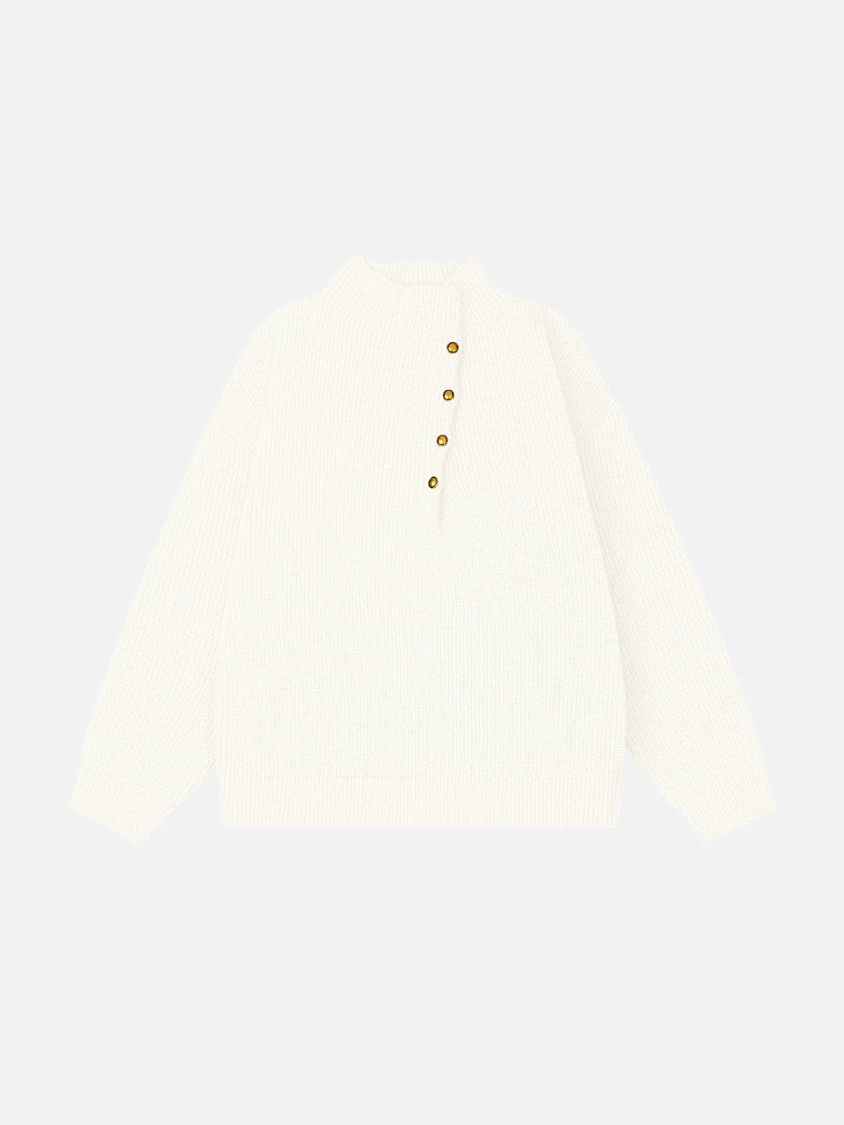 Aelfric Eden Half-High Neck Button Knit Sweater