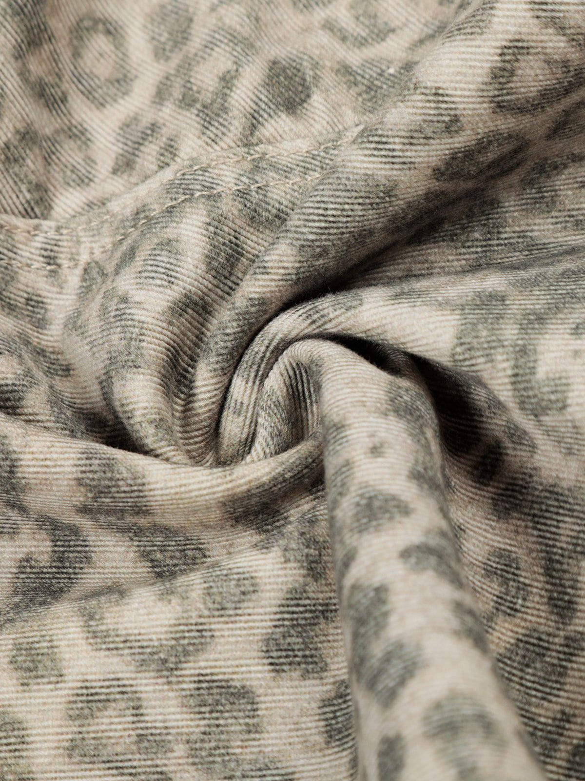 Aelfric Eden Baggy Barrel Leopard Jeans