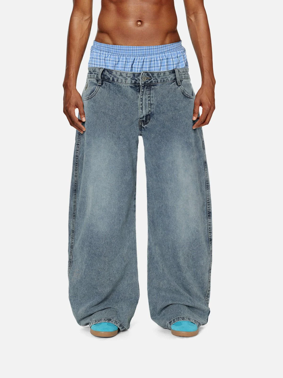 Aelfric Eden Double Waist Baggy Jeans