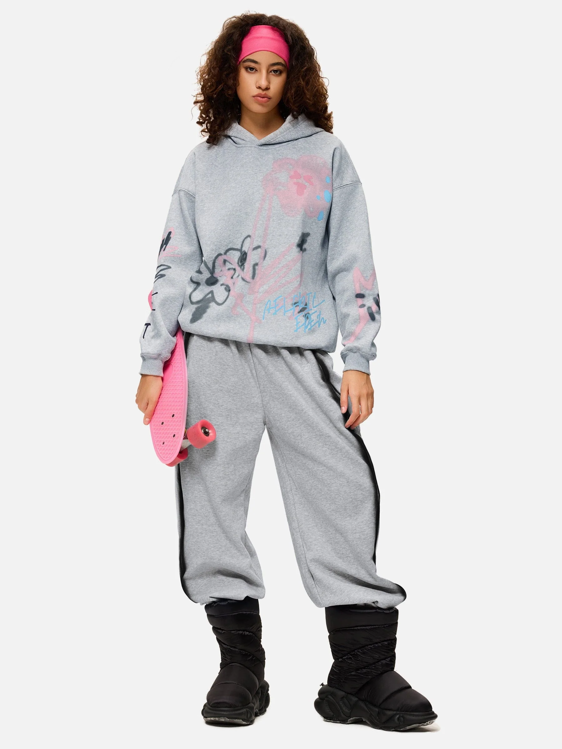Aelfric Eden Graffiti Heart Baggy Sweatpants