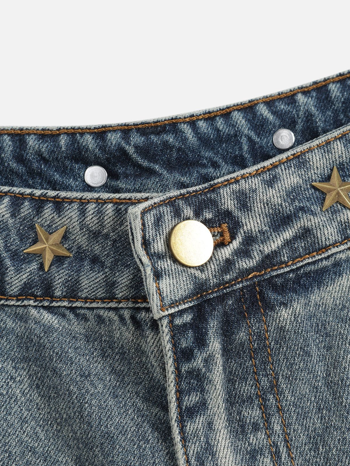 Aelfric Eden Star Panel Rivets Baggy Jeans