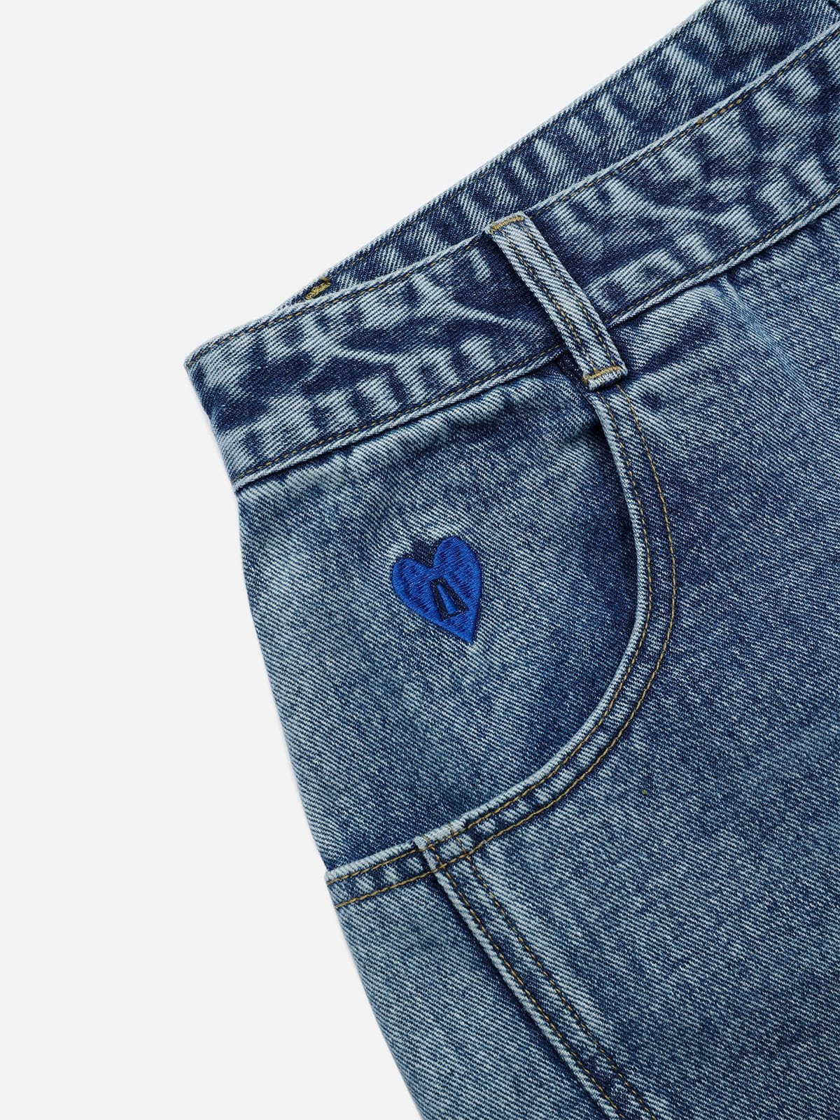 Aelfric Eden Baggy Distressed Washed Jeans