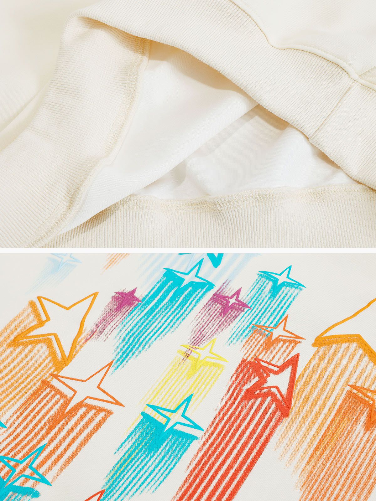 Aelfric Eden Star Embroidery Graffiti Pullover Hoodie