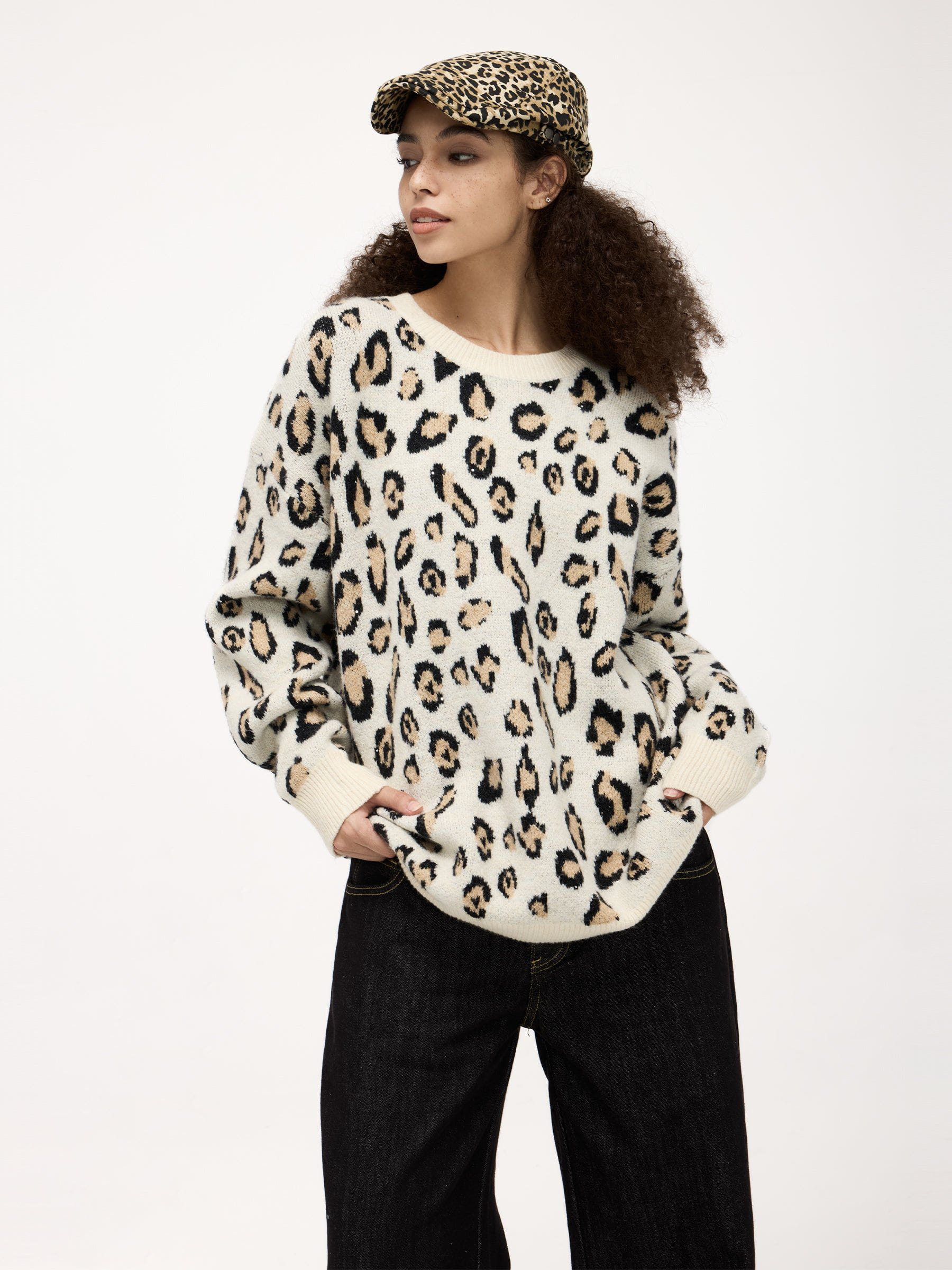 Aelfric Eden Leopard Graphic Sweater