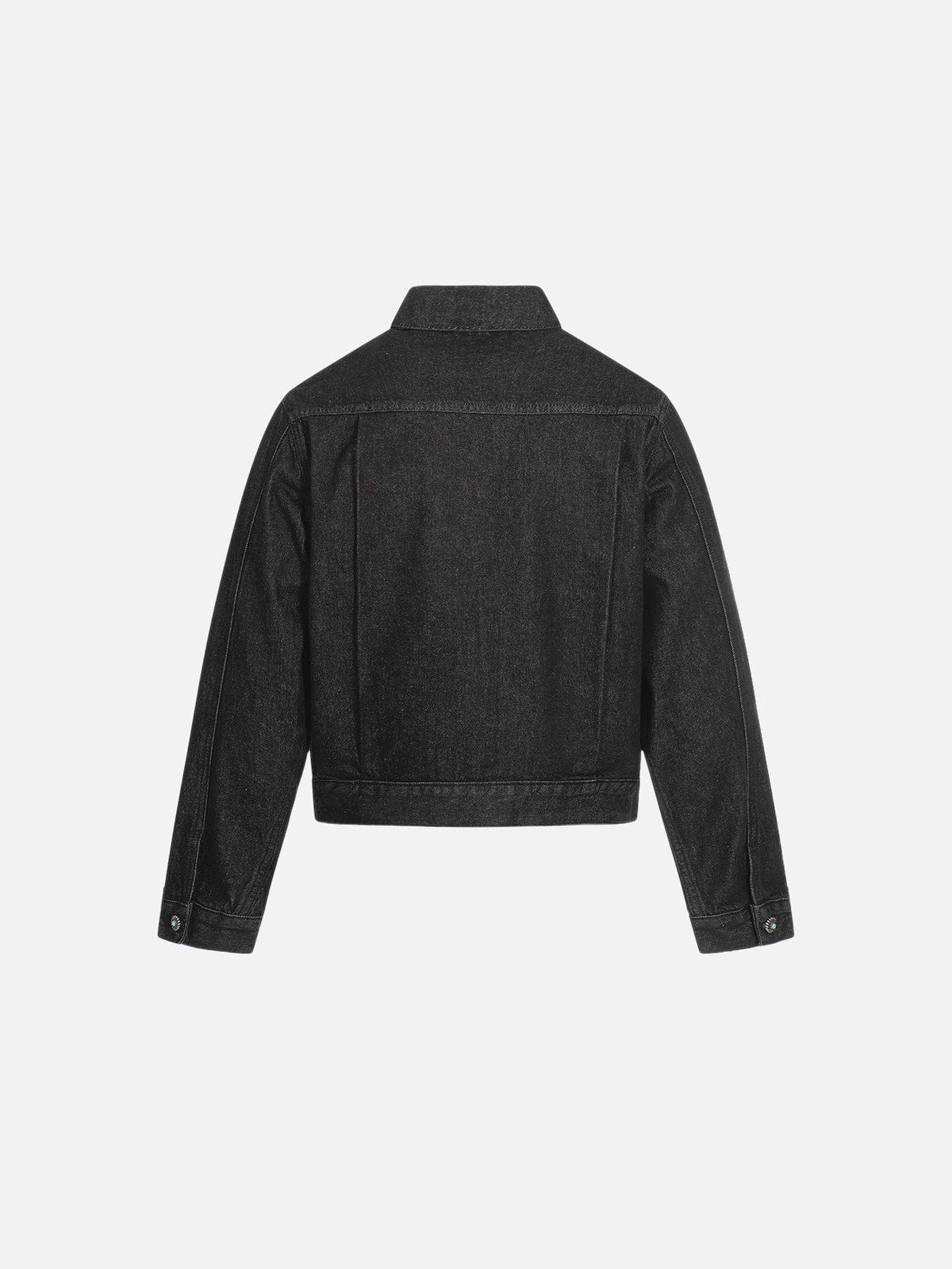 Aelfric Eden Pleated Metal Button Denim Jacket