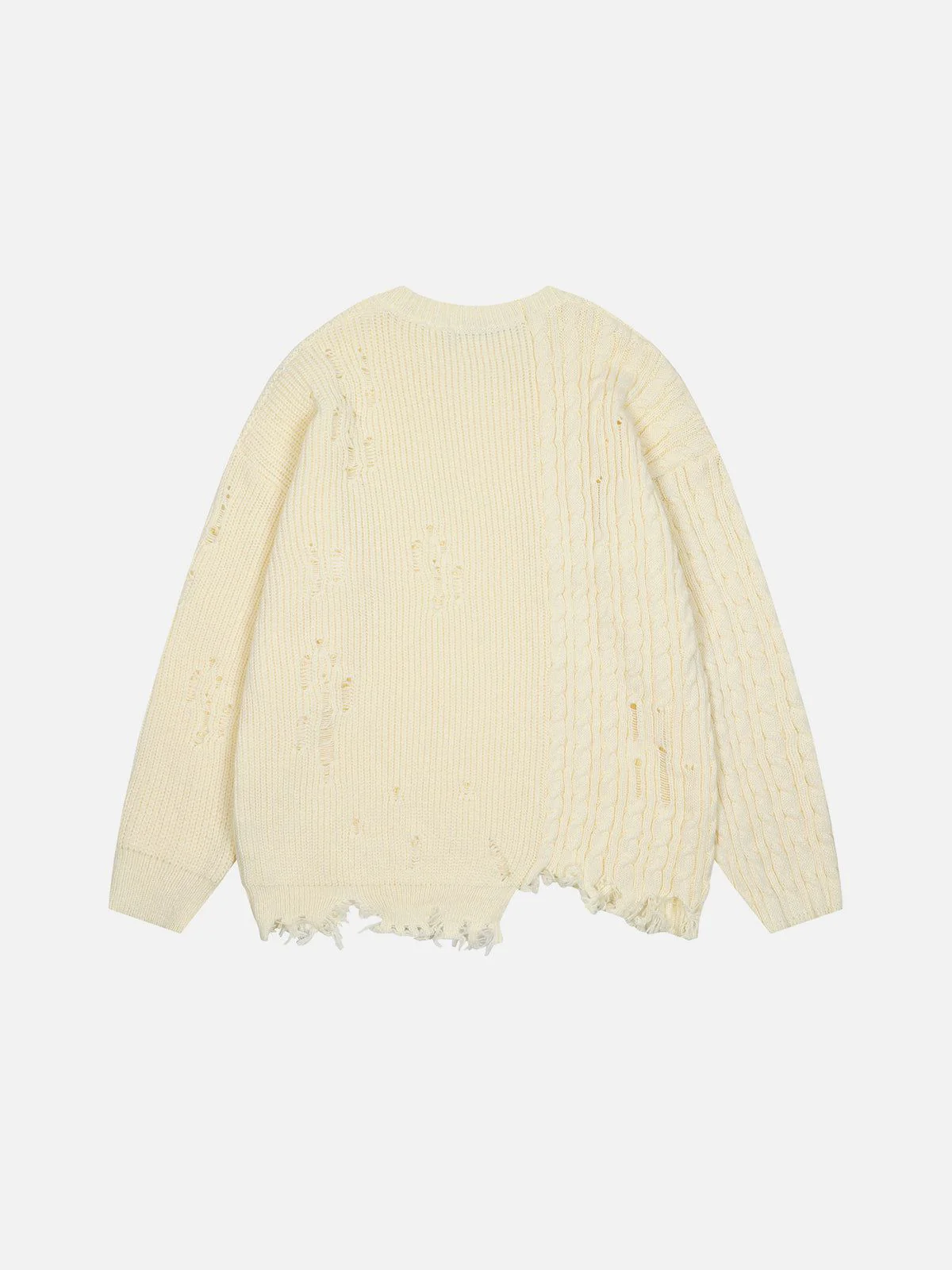 Aelfric Eden Cable Distressed Sweater