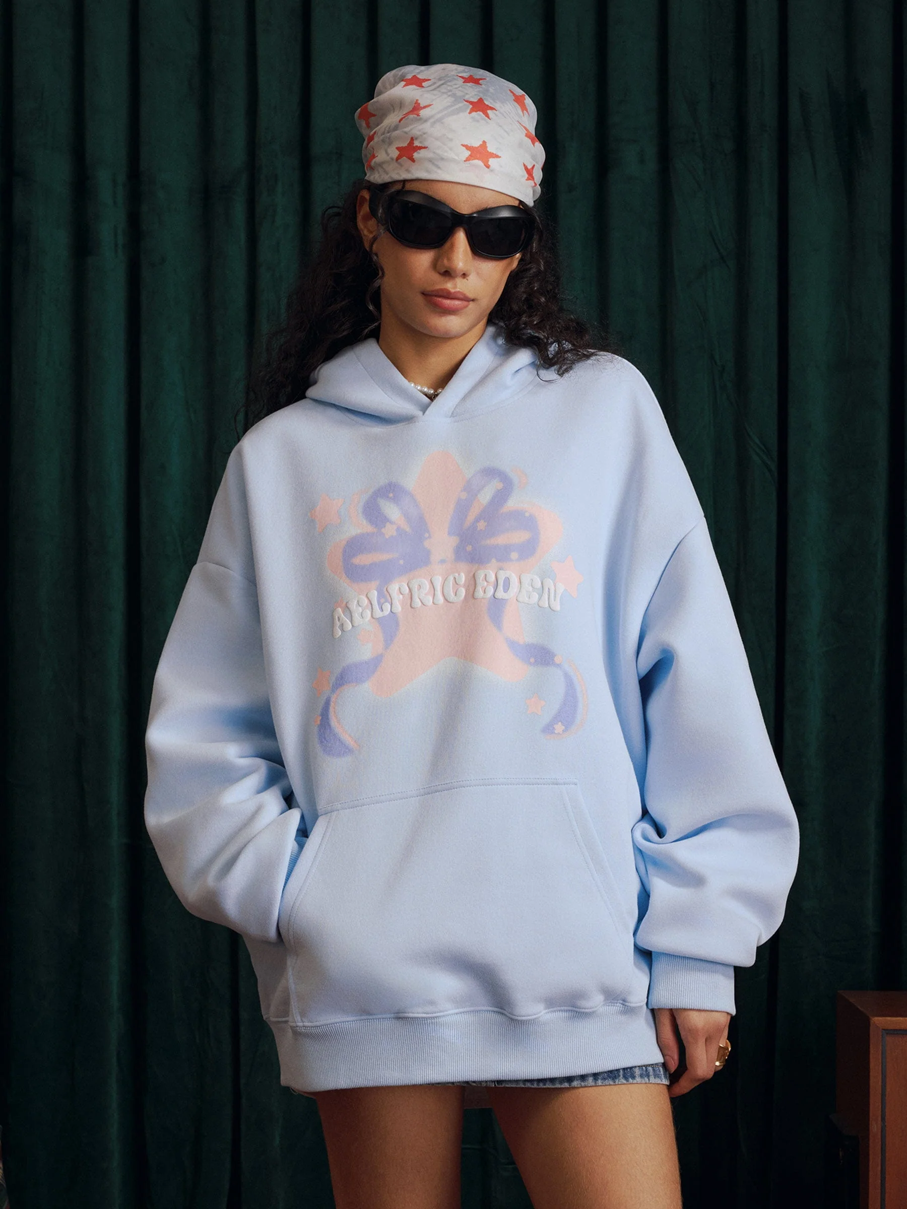 Aelfric Eden Oversized Blurring Bow Hoodie