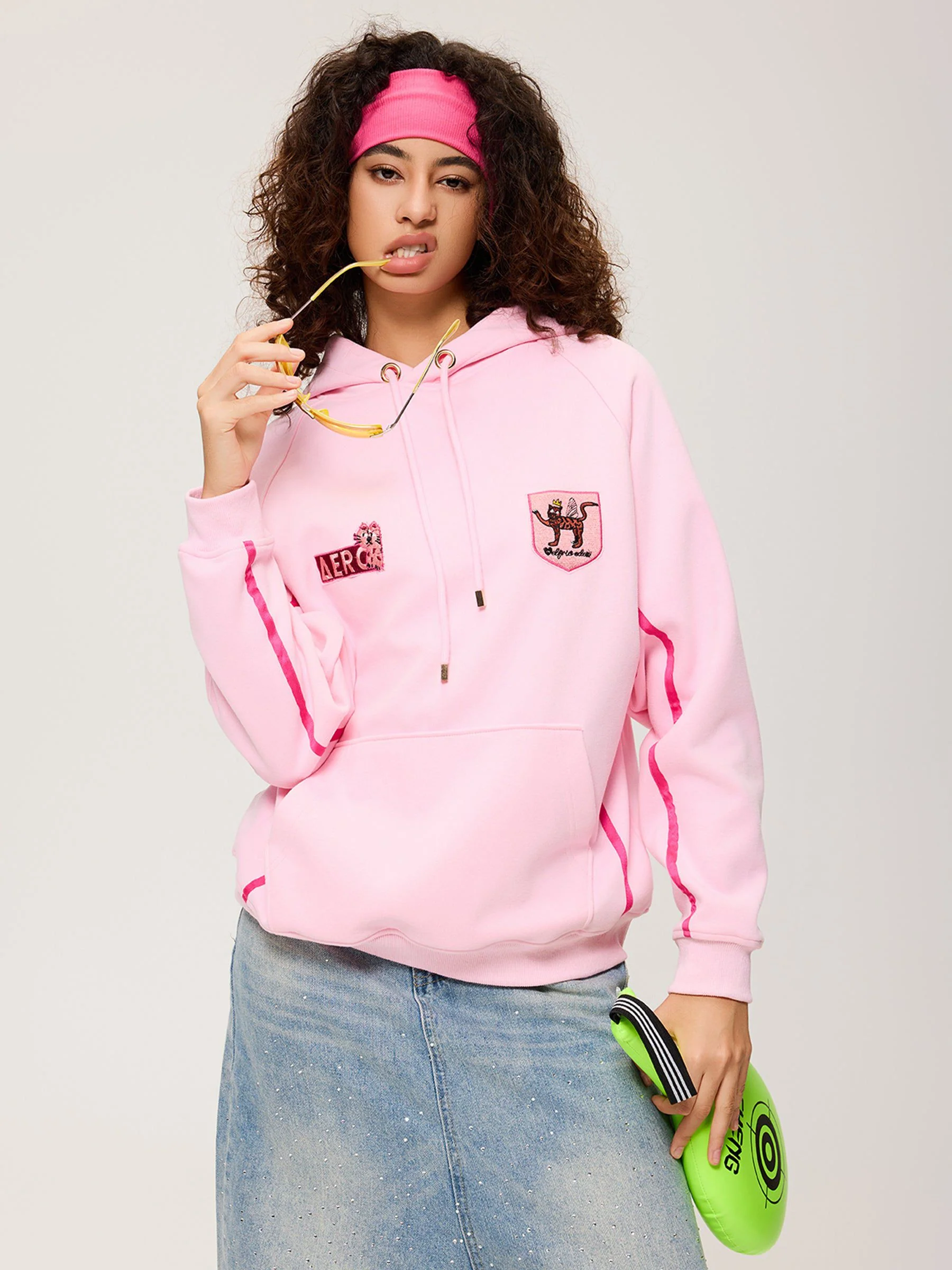 Aelfric Eden Floral Number Embroidery Hoodie