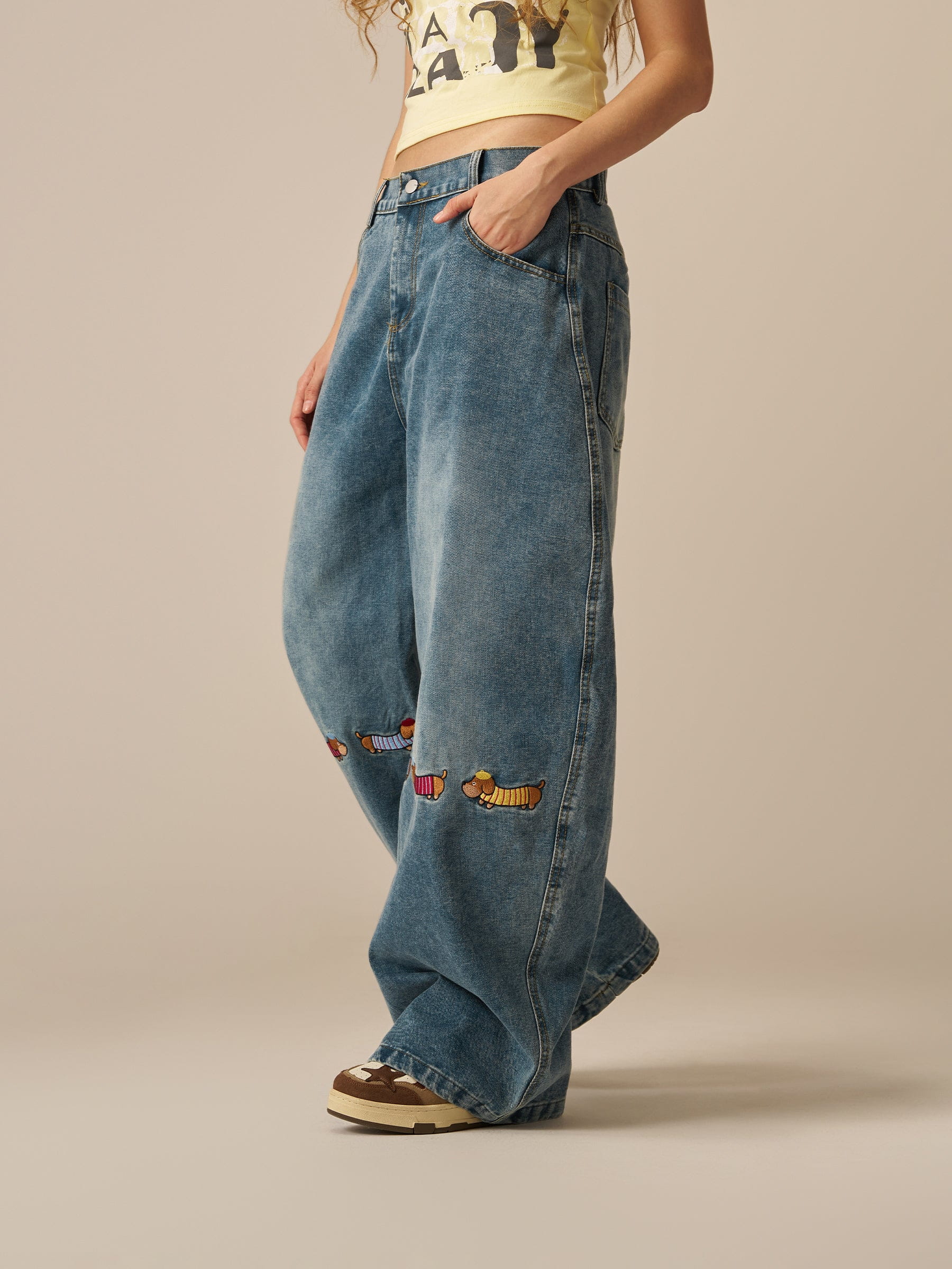Aelfric Eden Baggy Barrel Dog Jeans