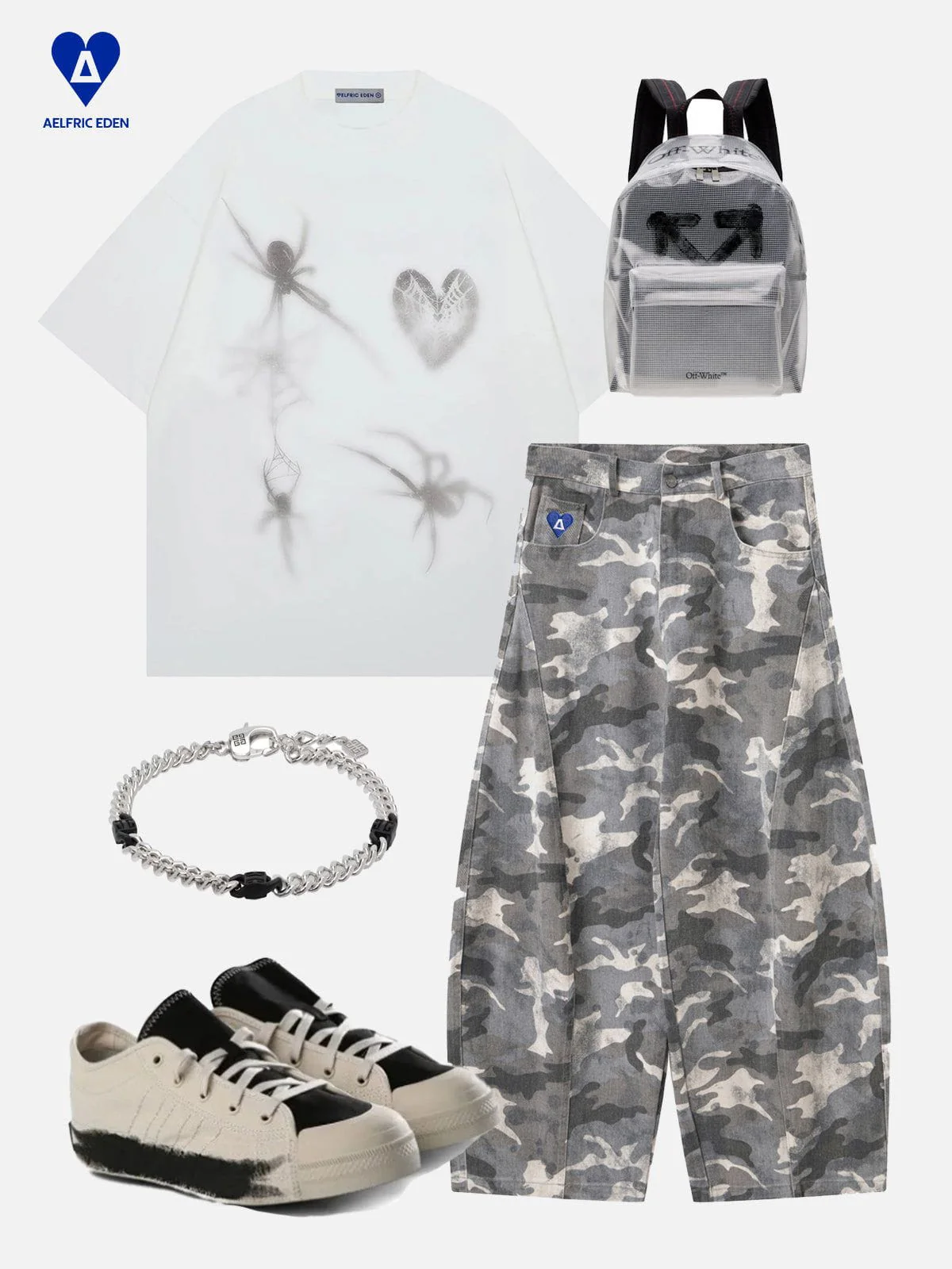 Aelfric Eden Camo Super Baggy Barrel Pants