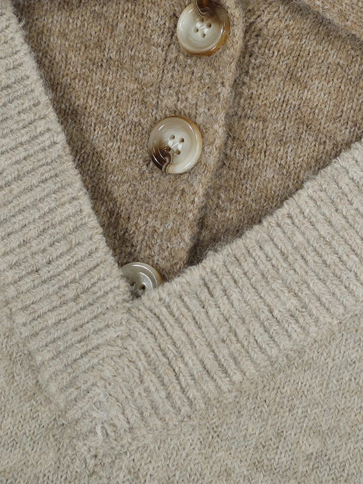 Aelfric Eden Faux-Layered Polo Collar Knit Sweater