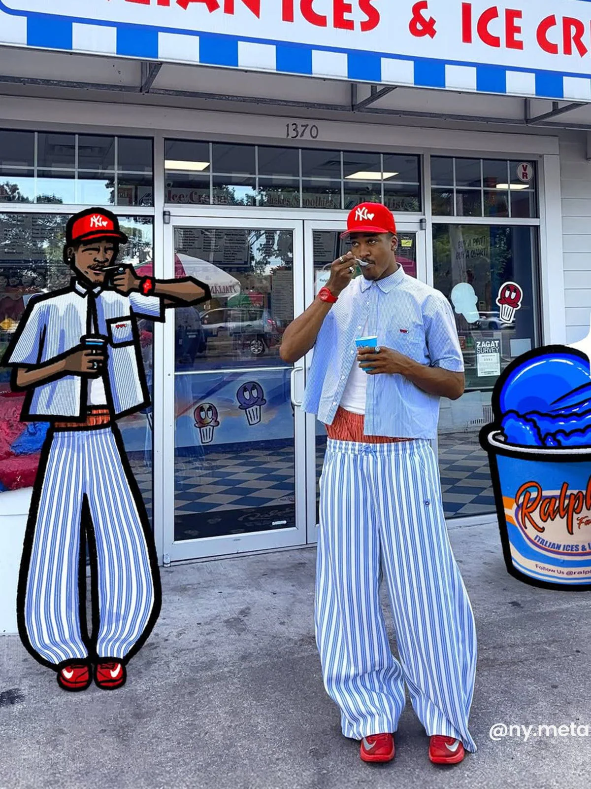 Aelfric Eden Stripe Super Baggy Barrel Sweatpants