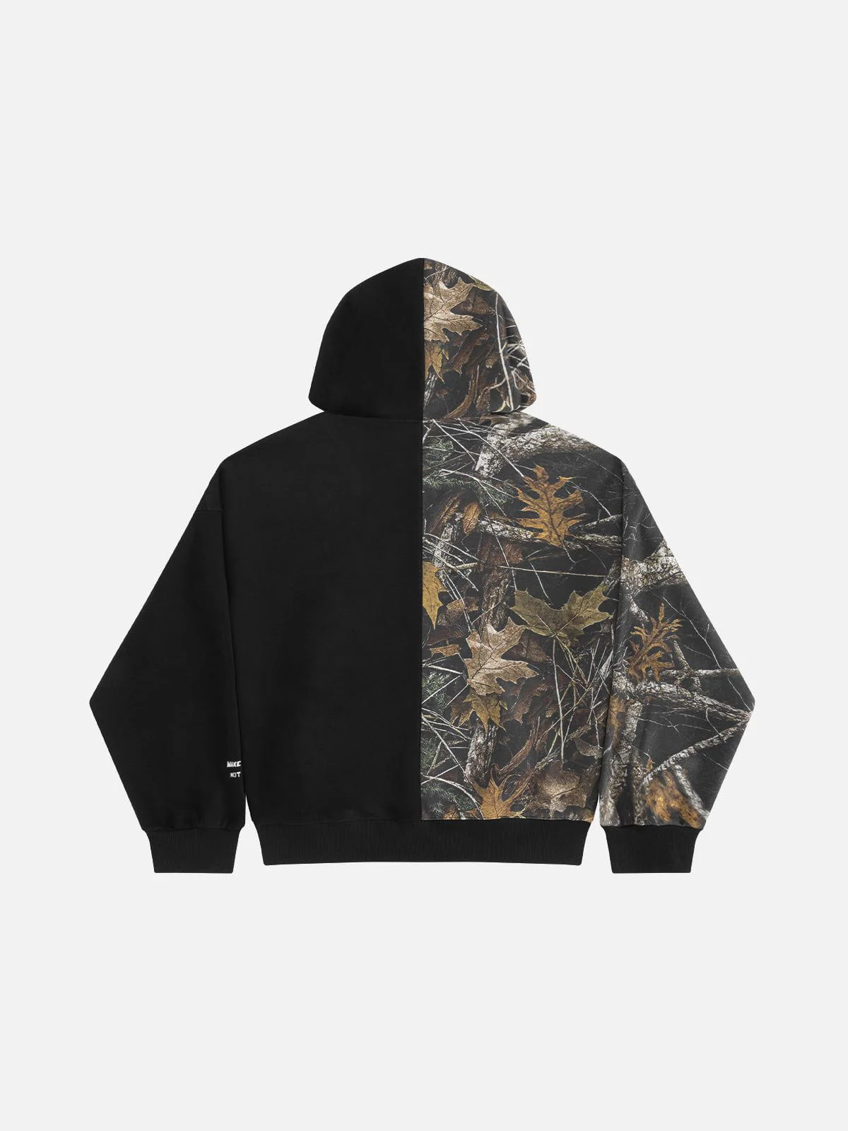 Aelfric Eden Leaf CAMO Graffiti Patchwork Zip Up Hoodie
