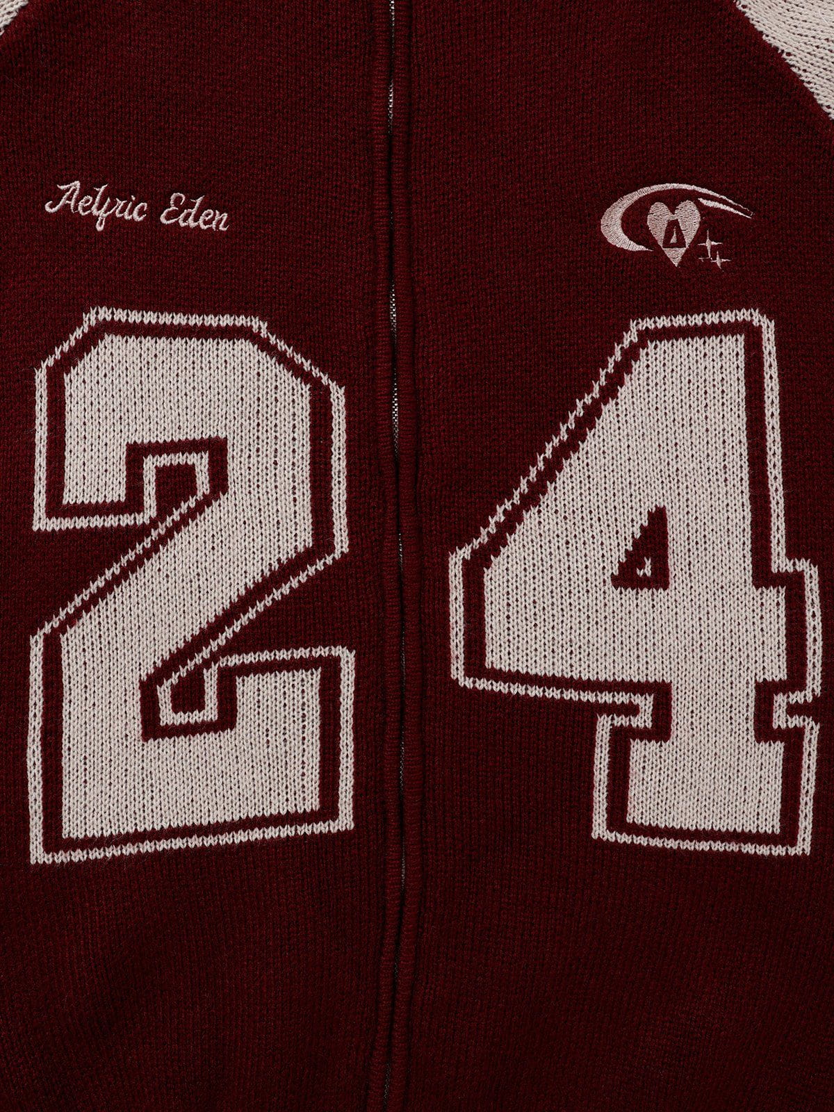 Aelfric Eden 24 Jacquard Zip Up Cardigan