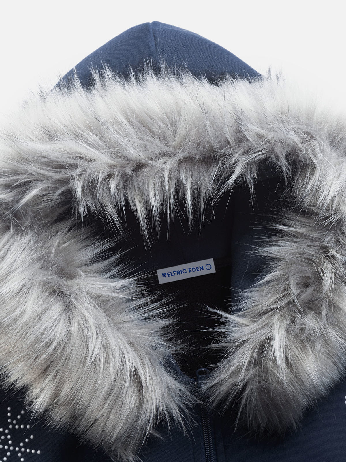 Aelfric Eden Faux Fur Colar Zip Up Hoodie