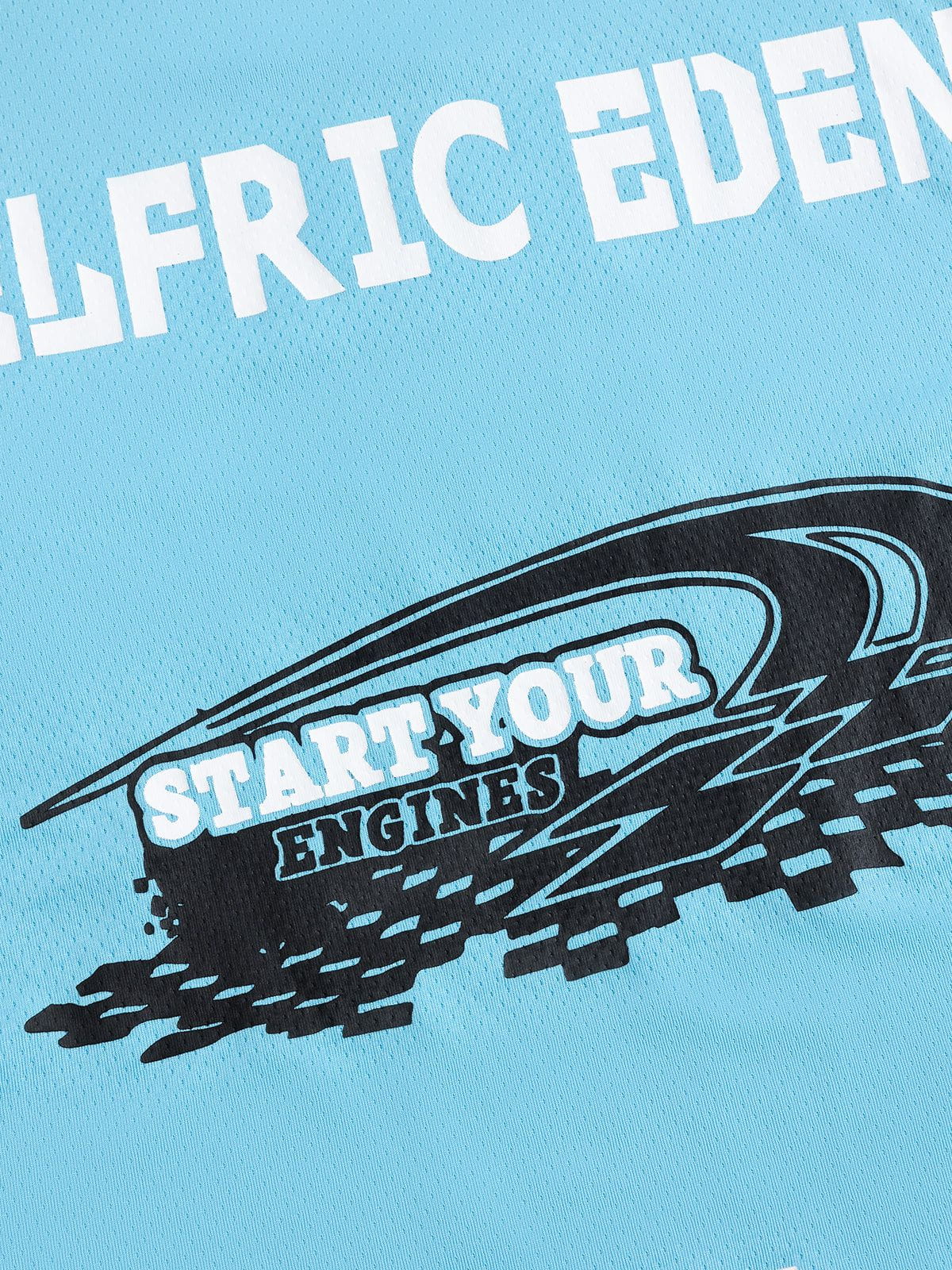 Aelfric Eden Contrast Color Blocking Football Jersey