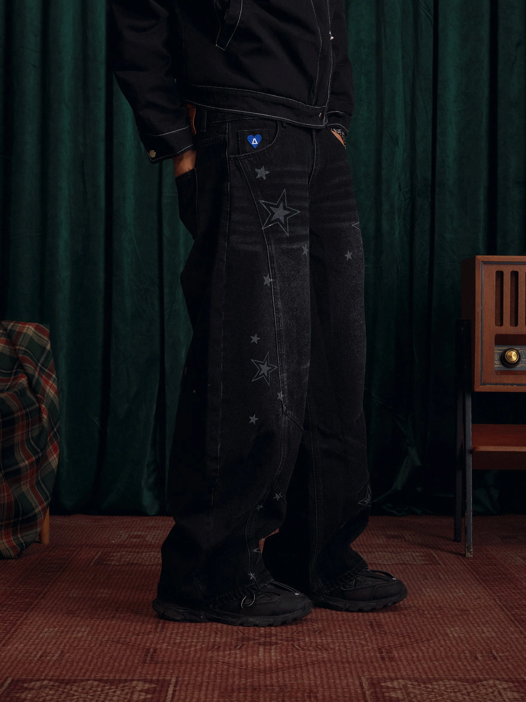 Aelfric Eden Baggy Barrel Star Jeans