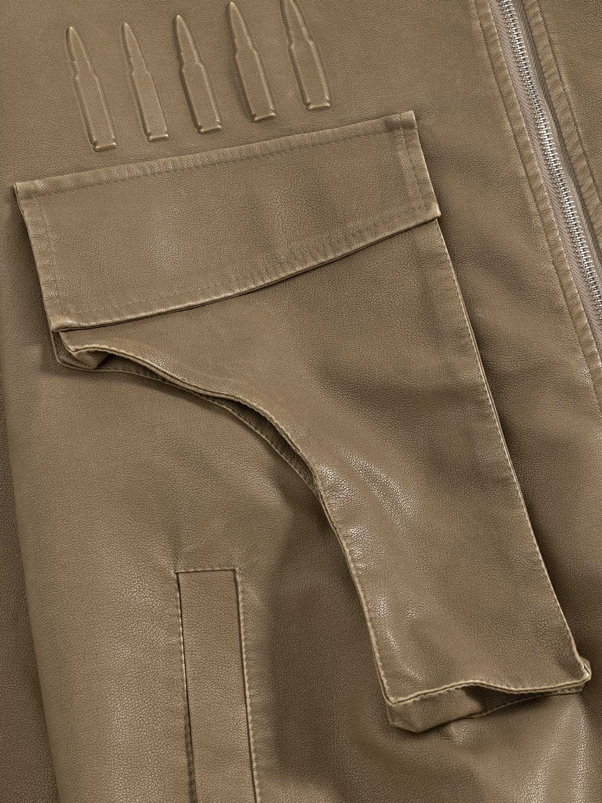 Aelfric Eden Pocket Faux Leather Jacket