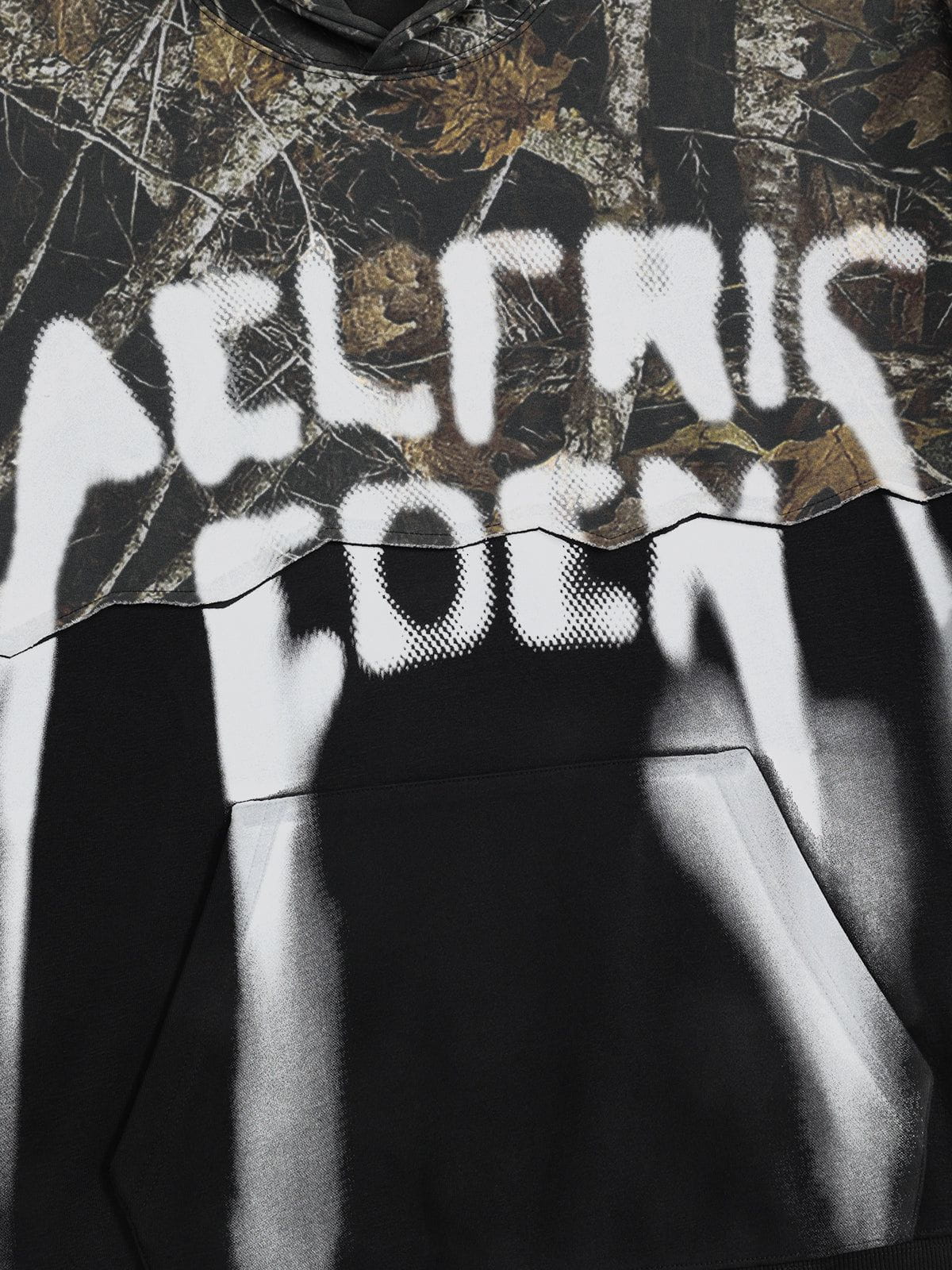 Aelfric Eden CAMO Graffiti Patchwork Pullover Hoodie