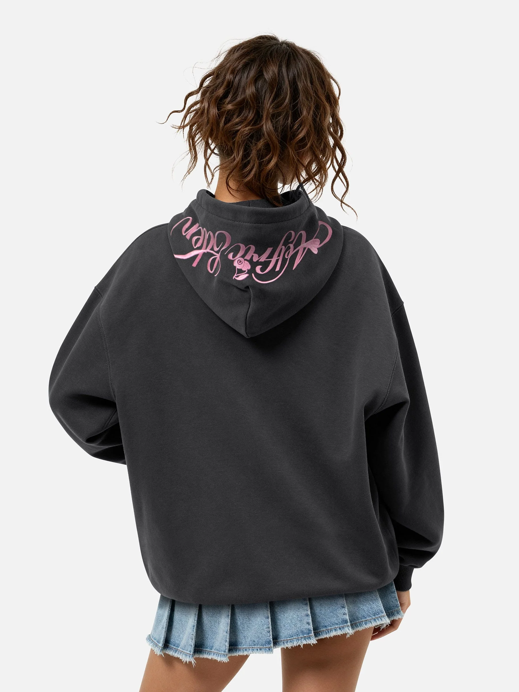Aelfric Eden Oversized Cherry Pattern Pullover Hoodie
