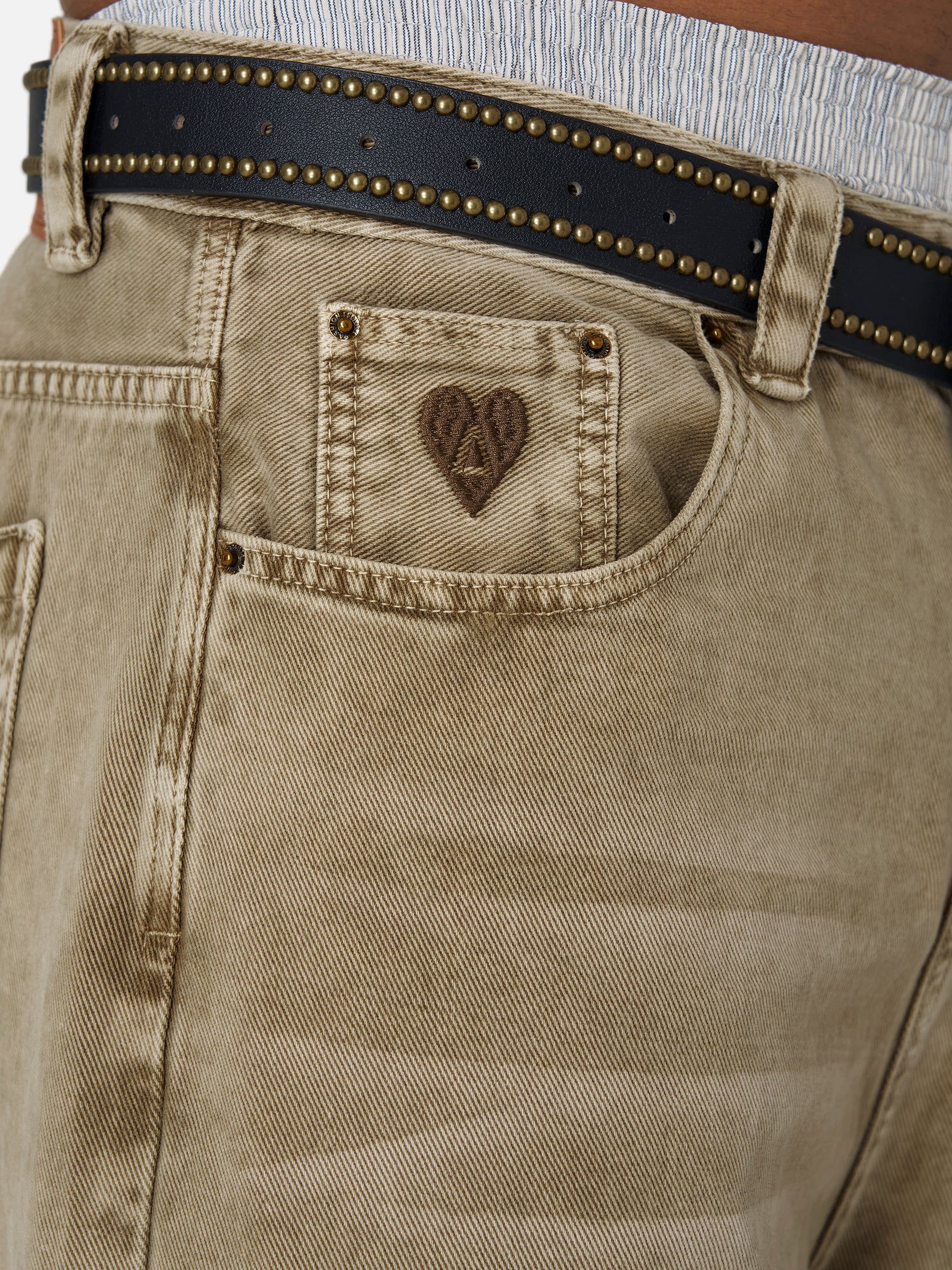 Aelfric Eden Baggy Brown Washed Jeans