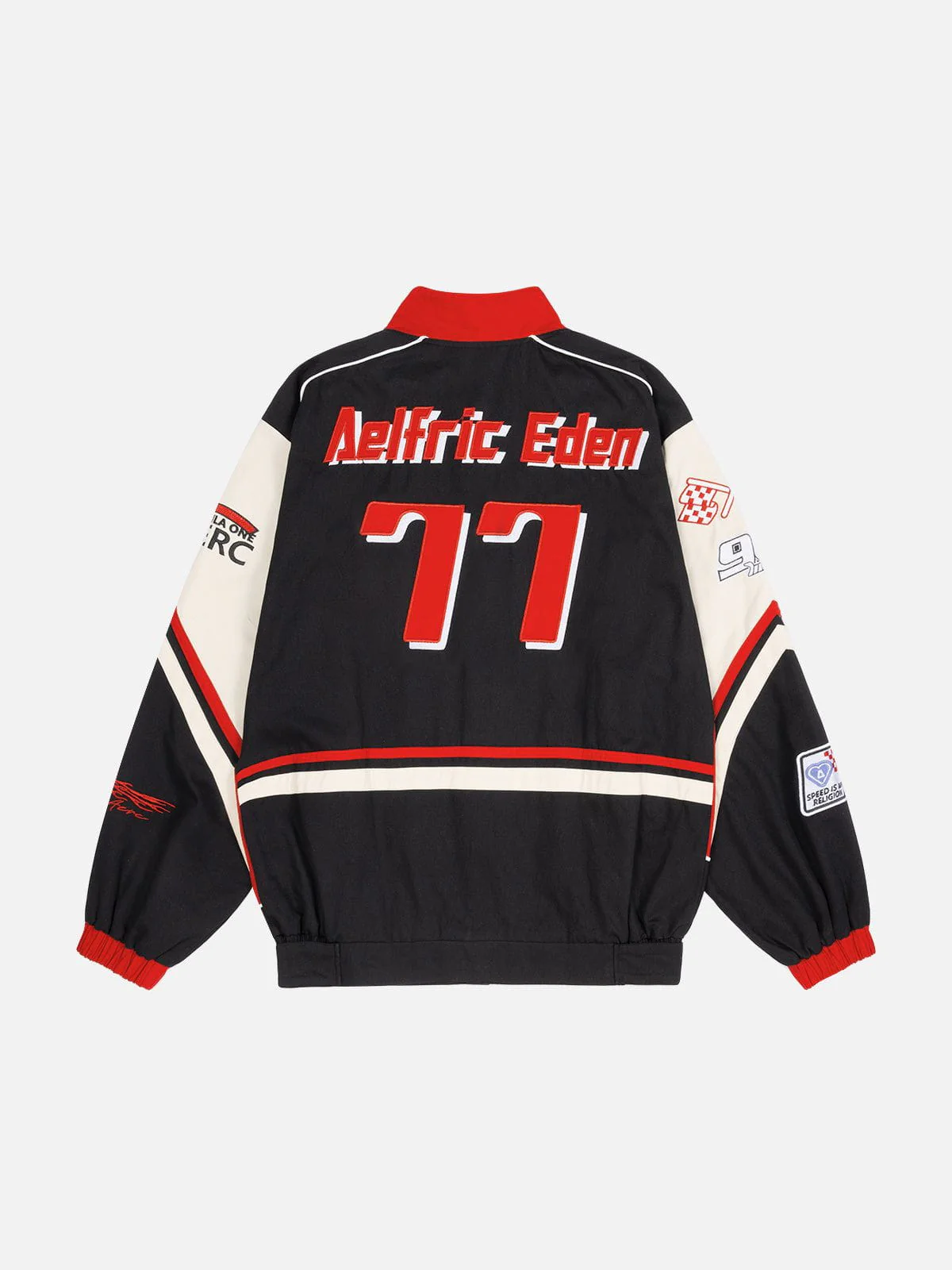 Aelfric Eden 77 Embroidery Colorblock Racing Jacket