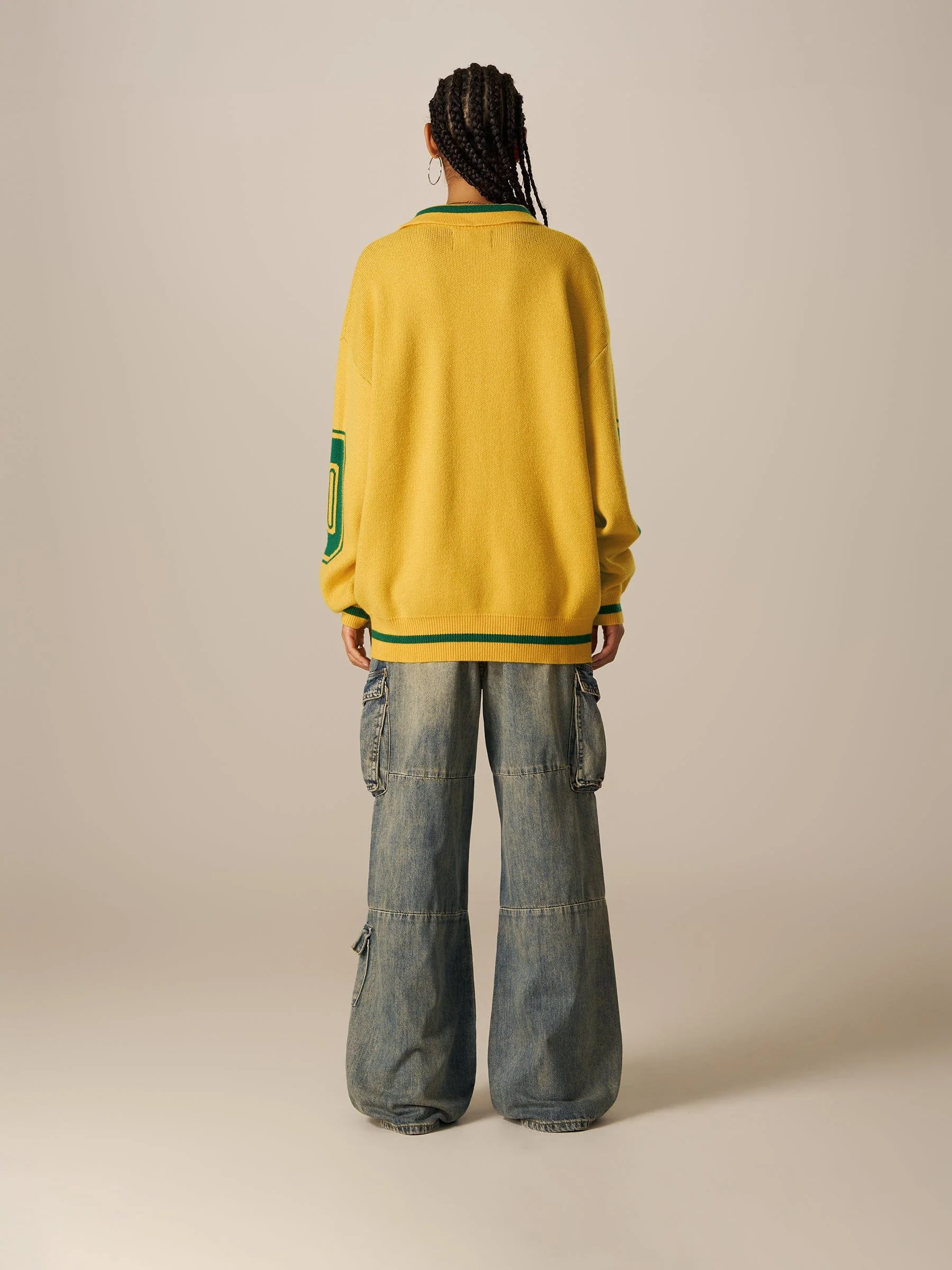 Aelfric Eden Number Graphic Polo Sweater