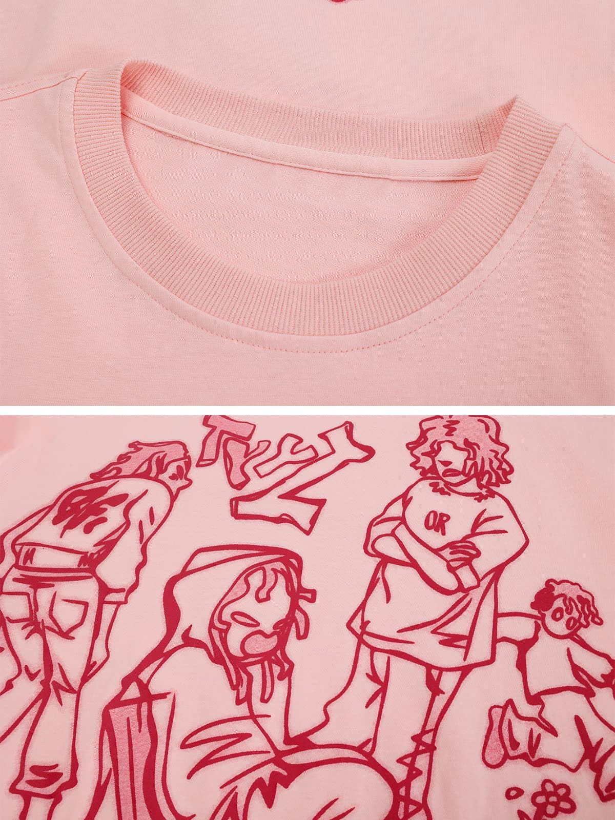 Aelfric Eden Cartoon Line Character Graphic Tee