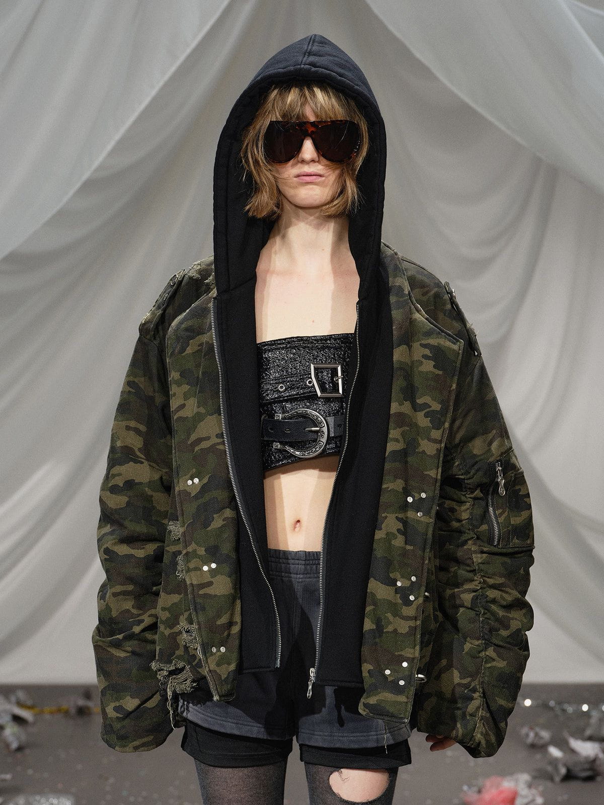 Aelfric Eden CAMO Metal Button Coat