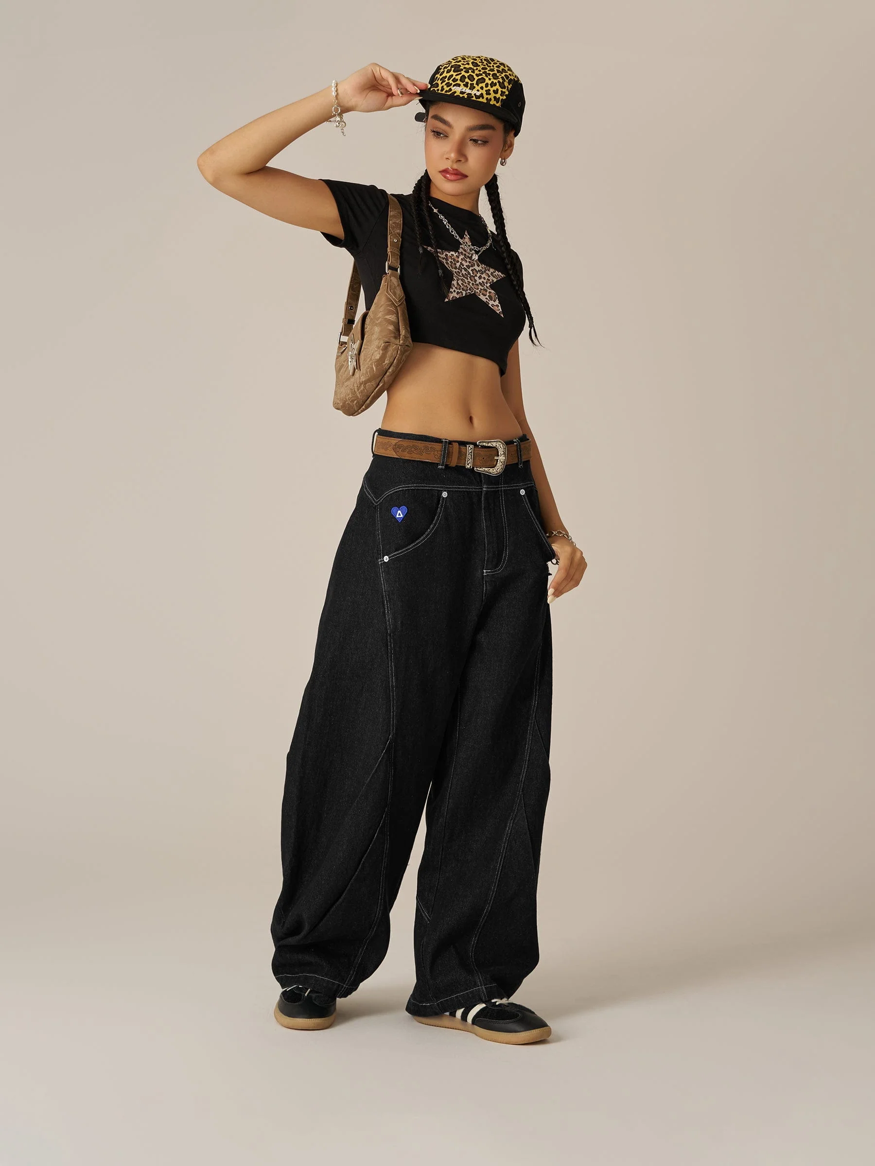 Aelfric Eden Wrinkle Baggy Barrel Jeans