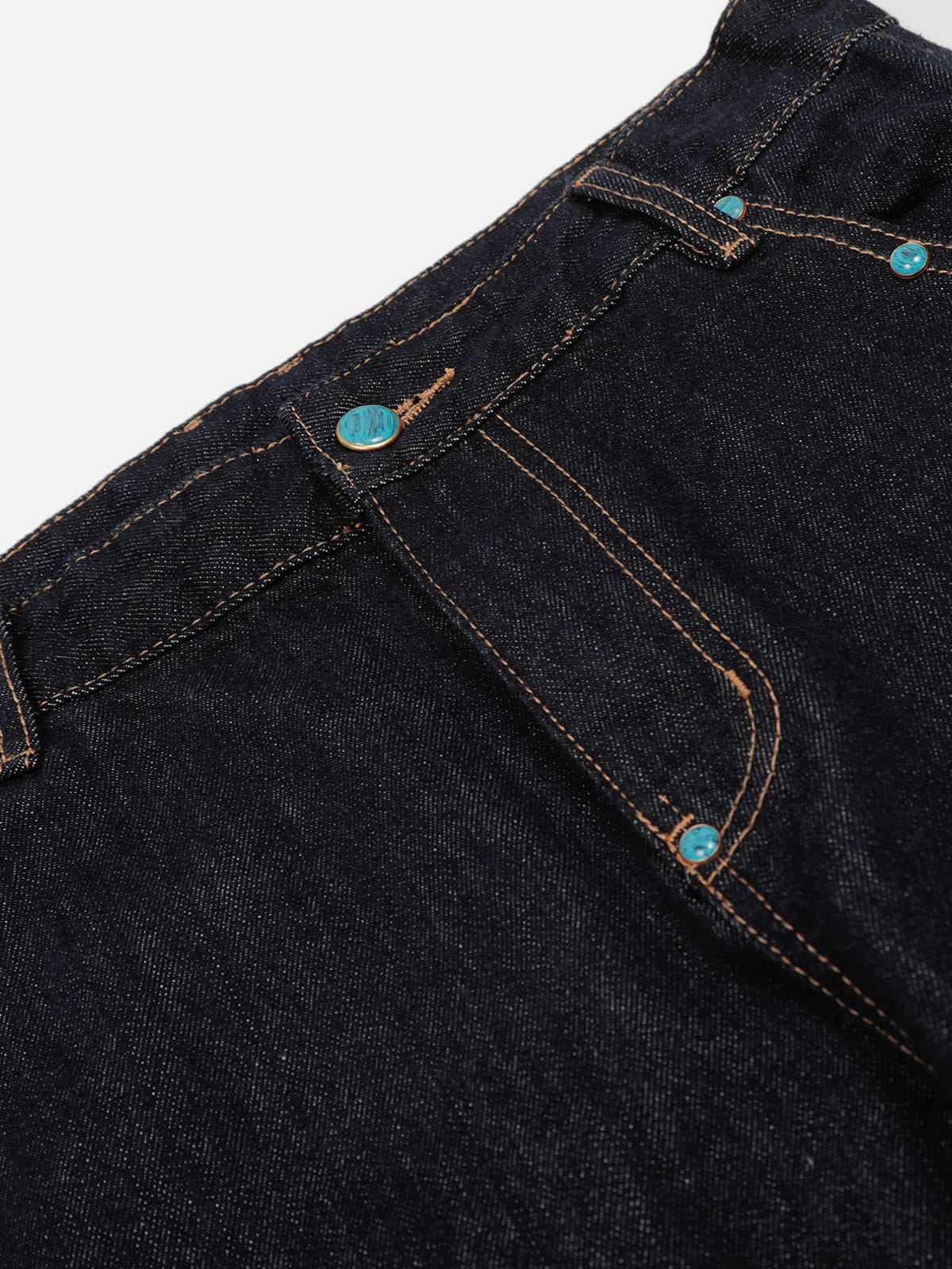 Aelfric Eden Baggy Barrel Rivet Raw Jeans