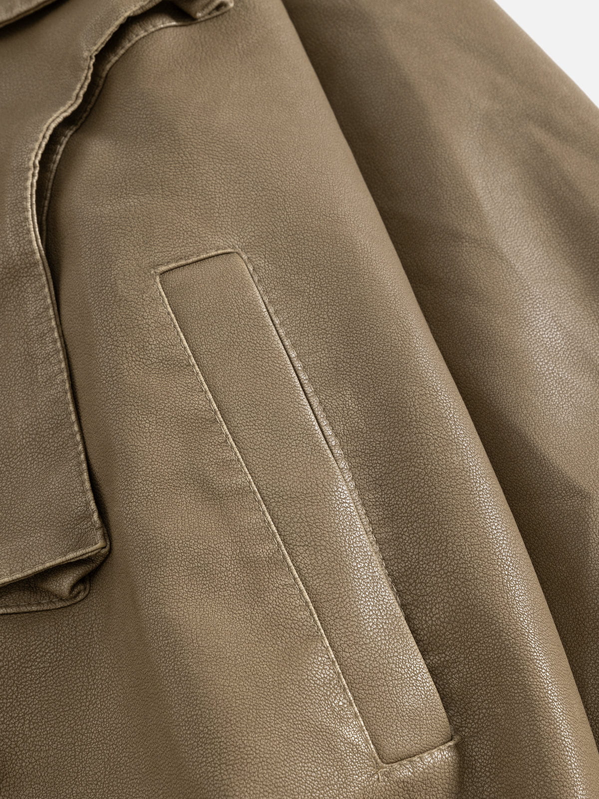 Aelfric Eden Pocket Faux Leather Jacket