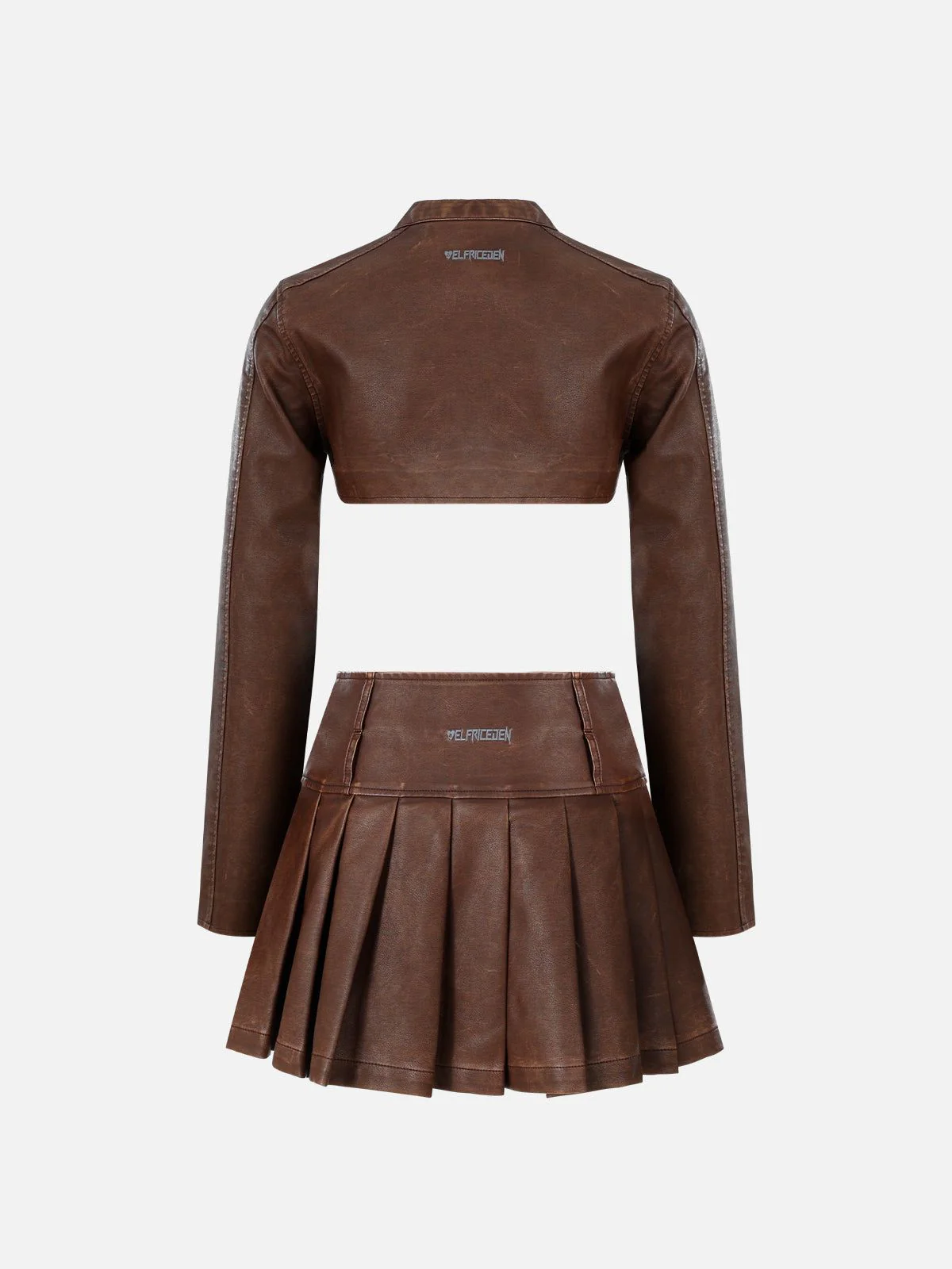 Aelfric Eden Cropped Faux Leather Jacket