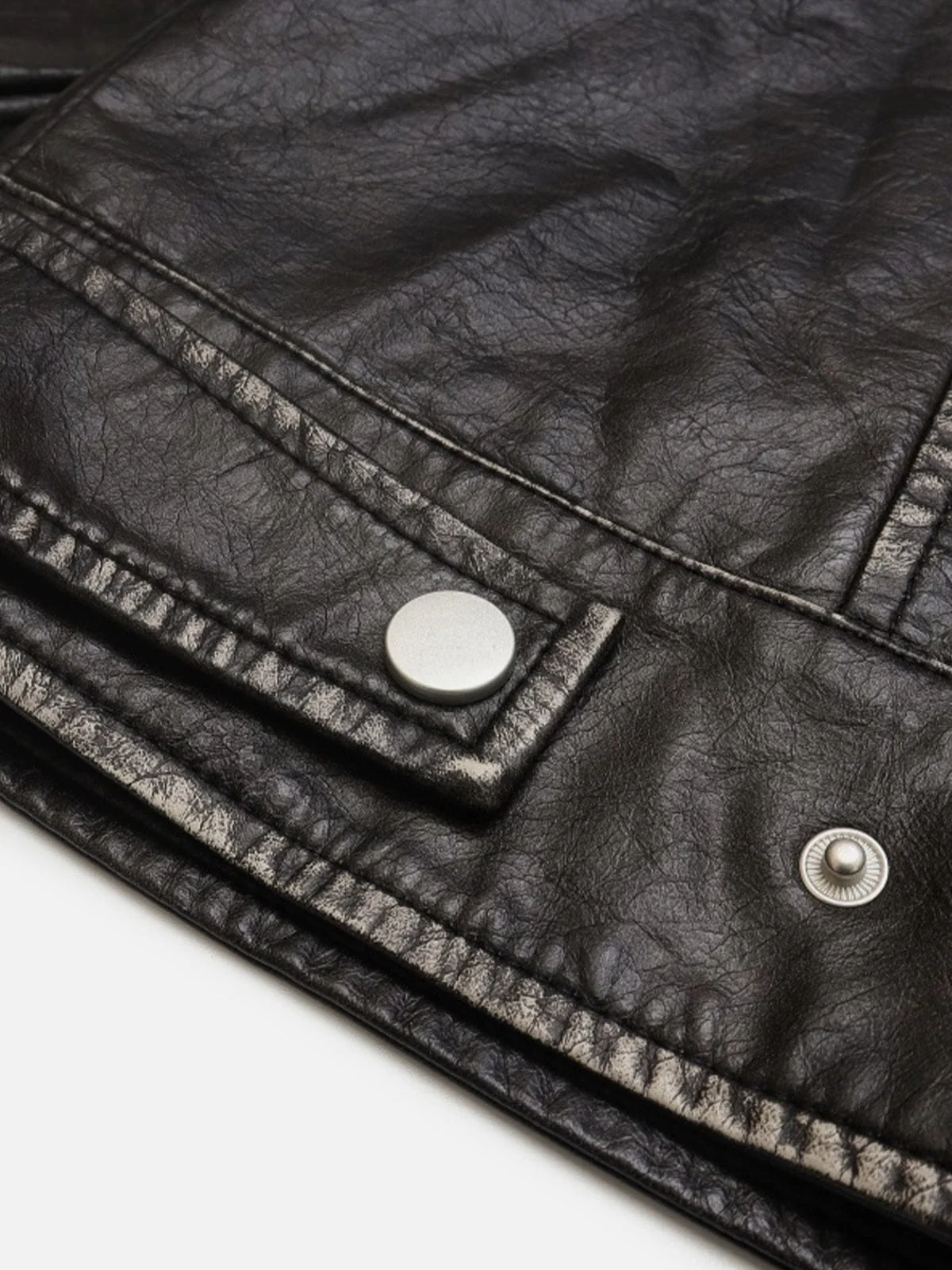 Aelfric Eden Stitch Faux Leather Jacket