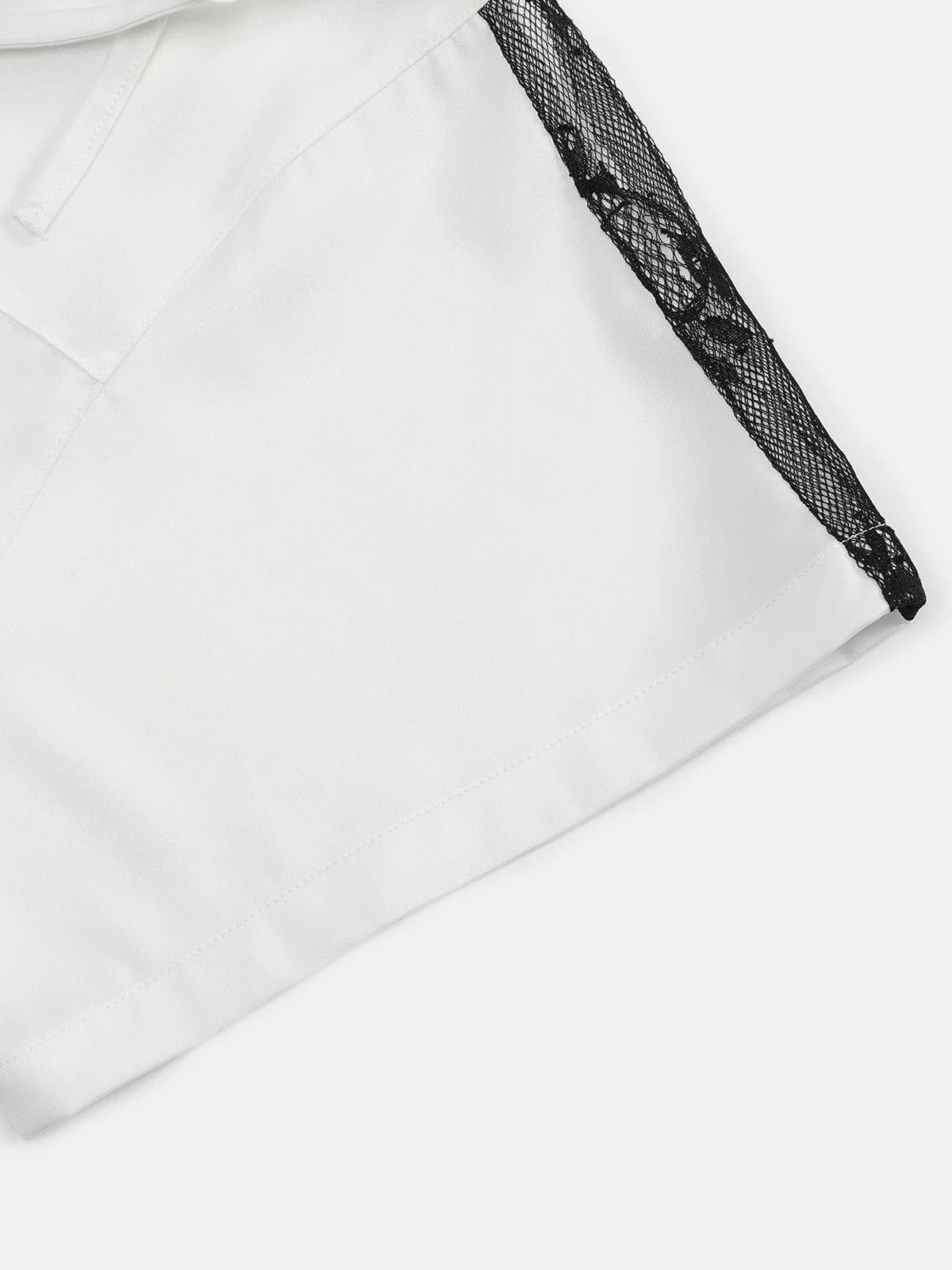 Aelfric Eden Lace Patchwork Off Shoulder Tee