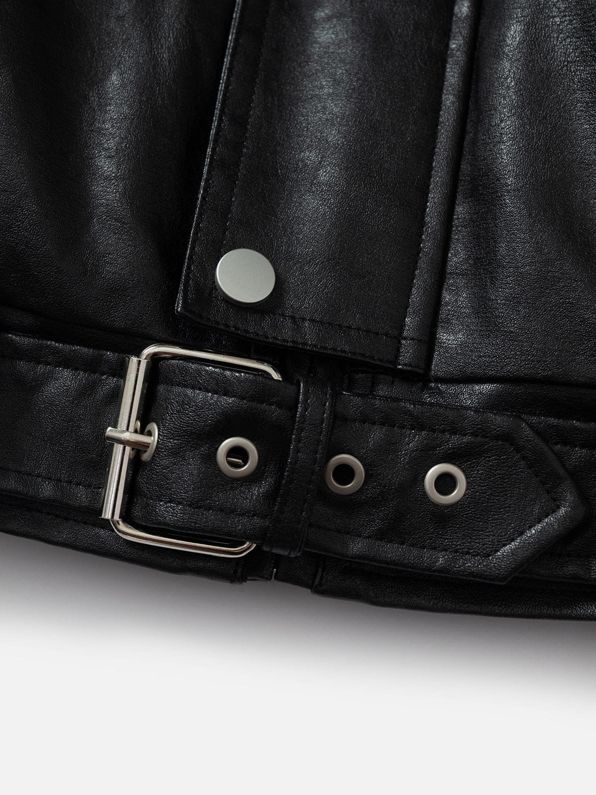 Aelfric Eden Sherpa Collar Faux Leather Jacket